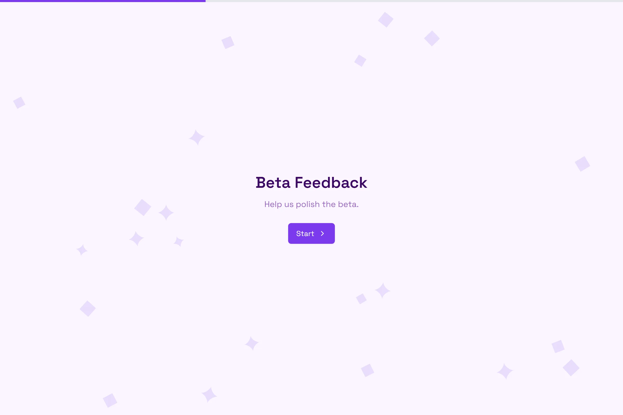 Beta Feedback template preview