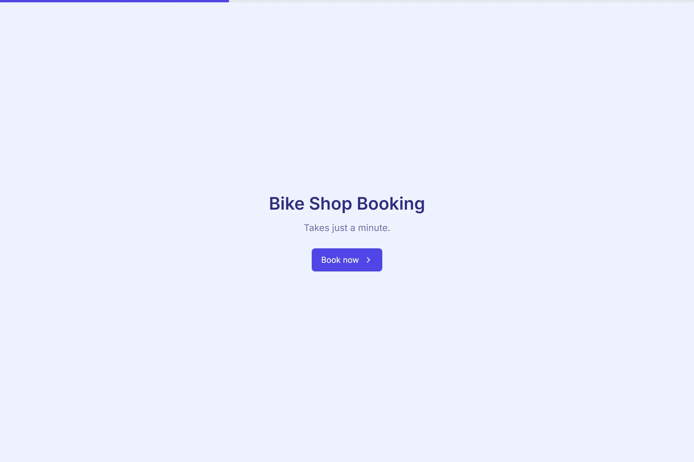 Bike Shop Booking template preview