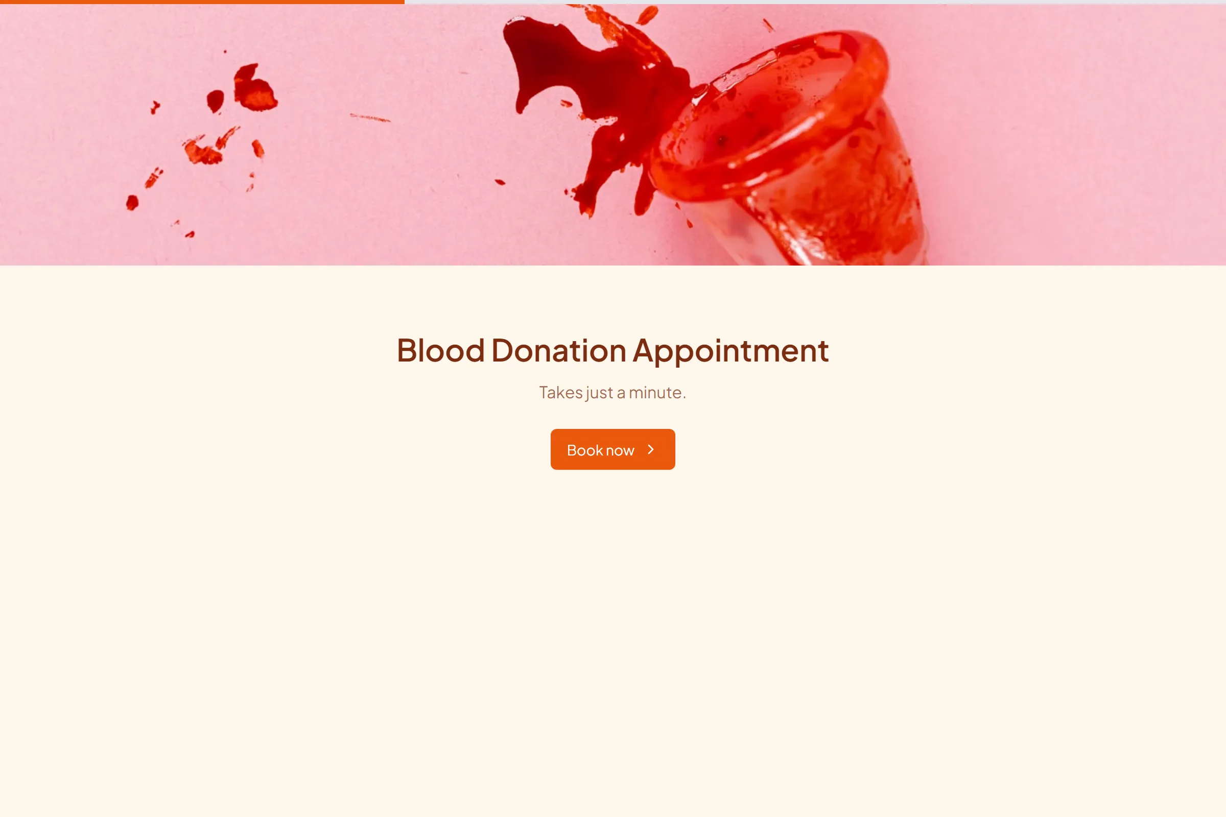 Blood Donation Appointment template preview