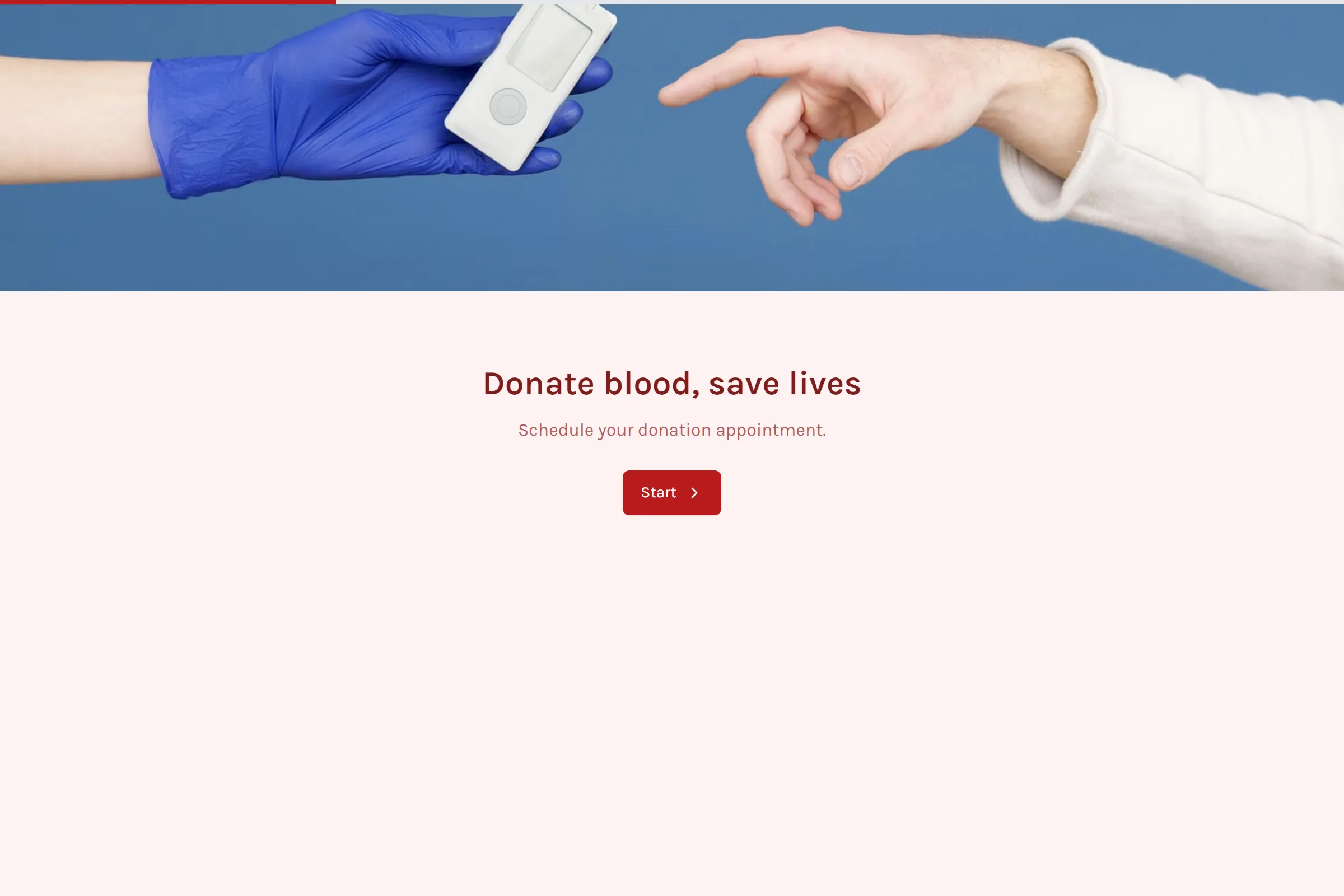 Blood Donation Signup template preview