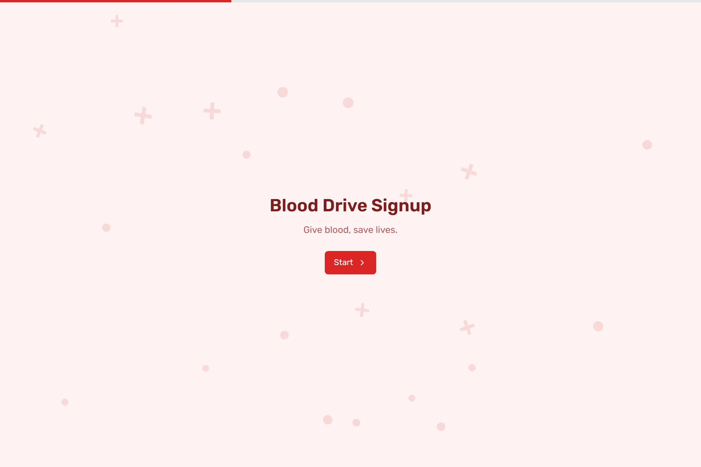 Blood Drive Signup template preview
