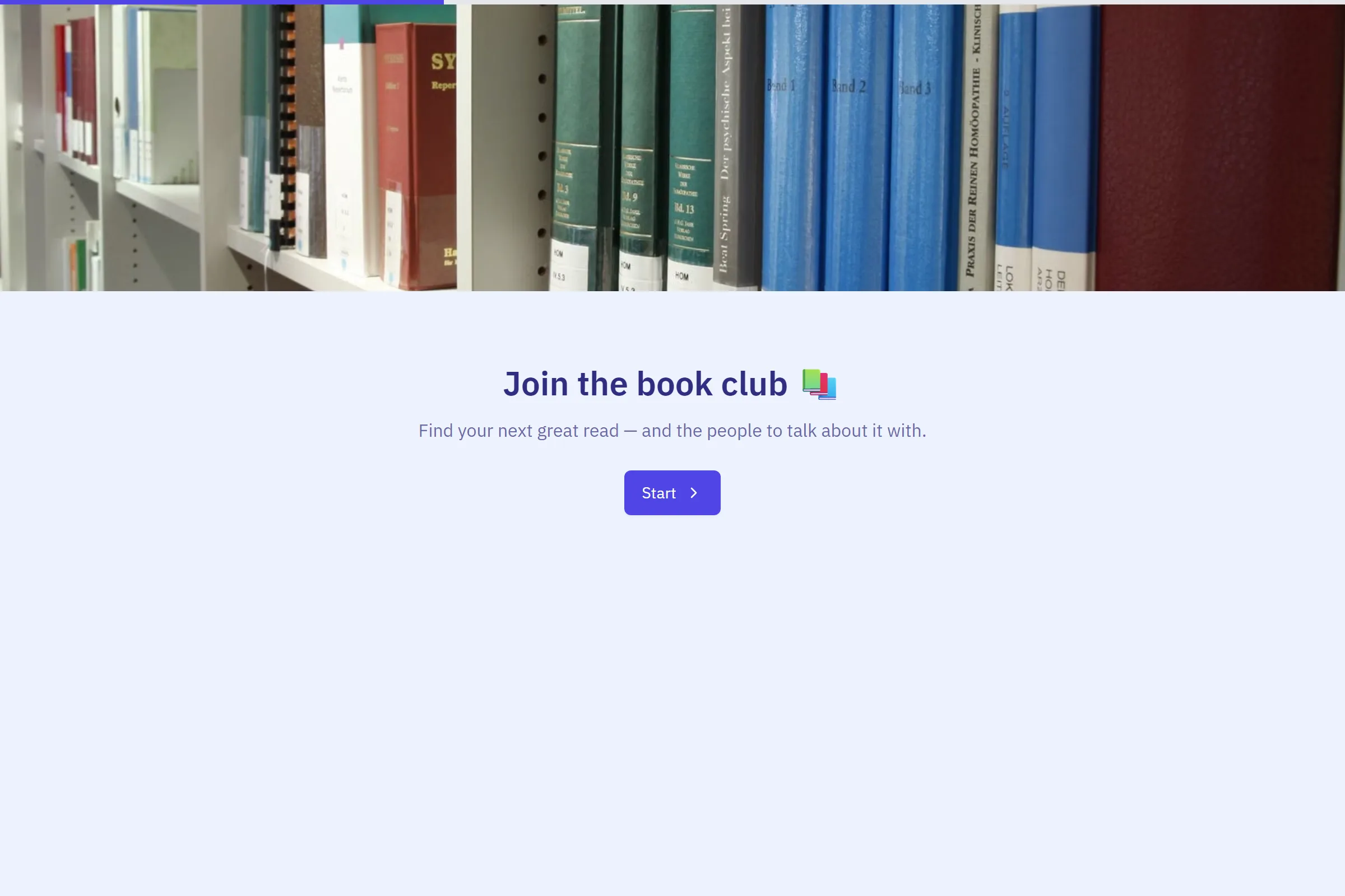 Book Club Signup template preview