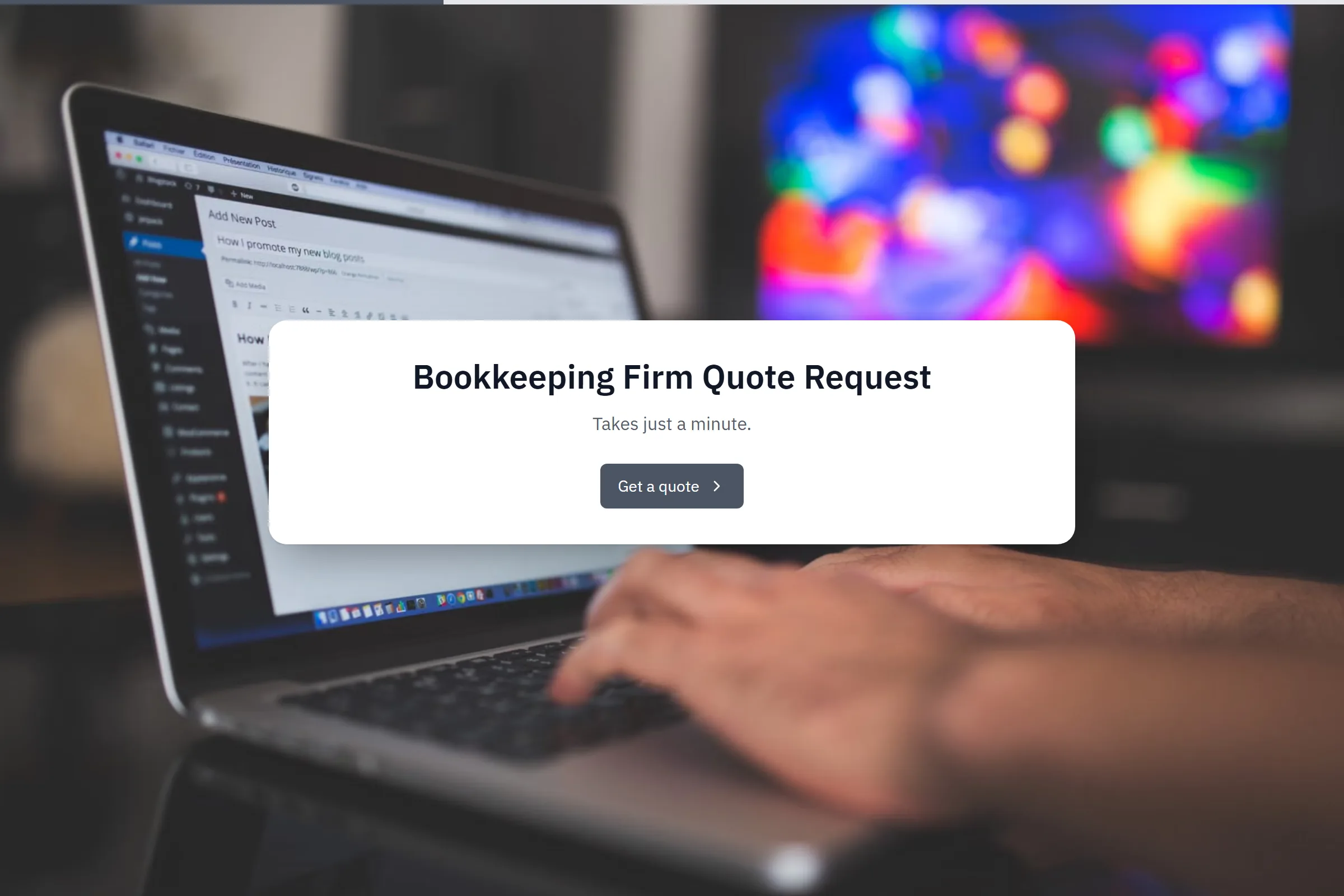 Bookkeeping Firm Quote Request template preview