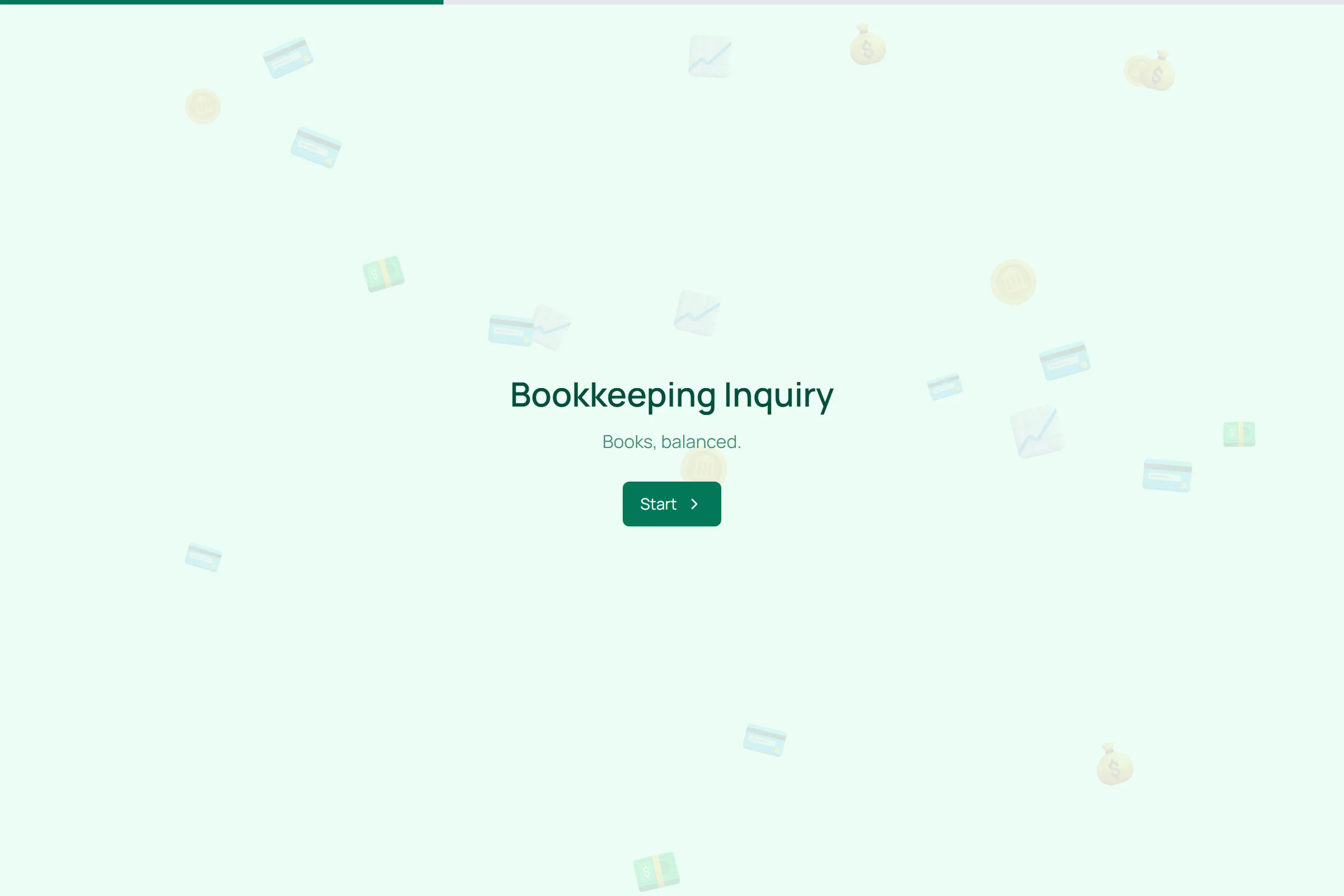 Bookkeeping Inquiry template preview