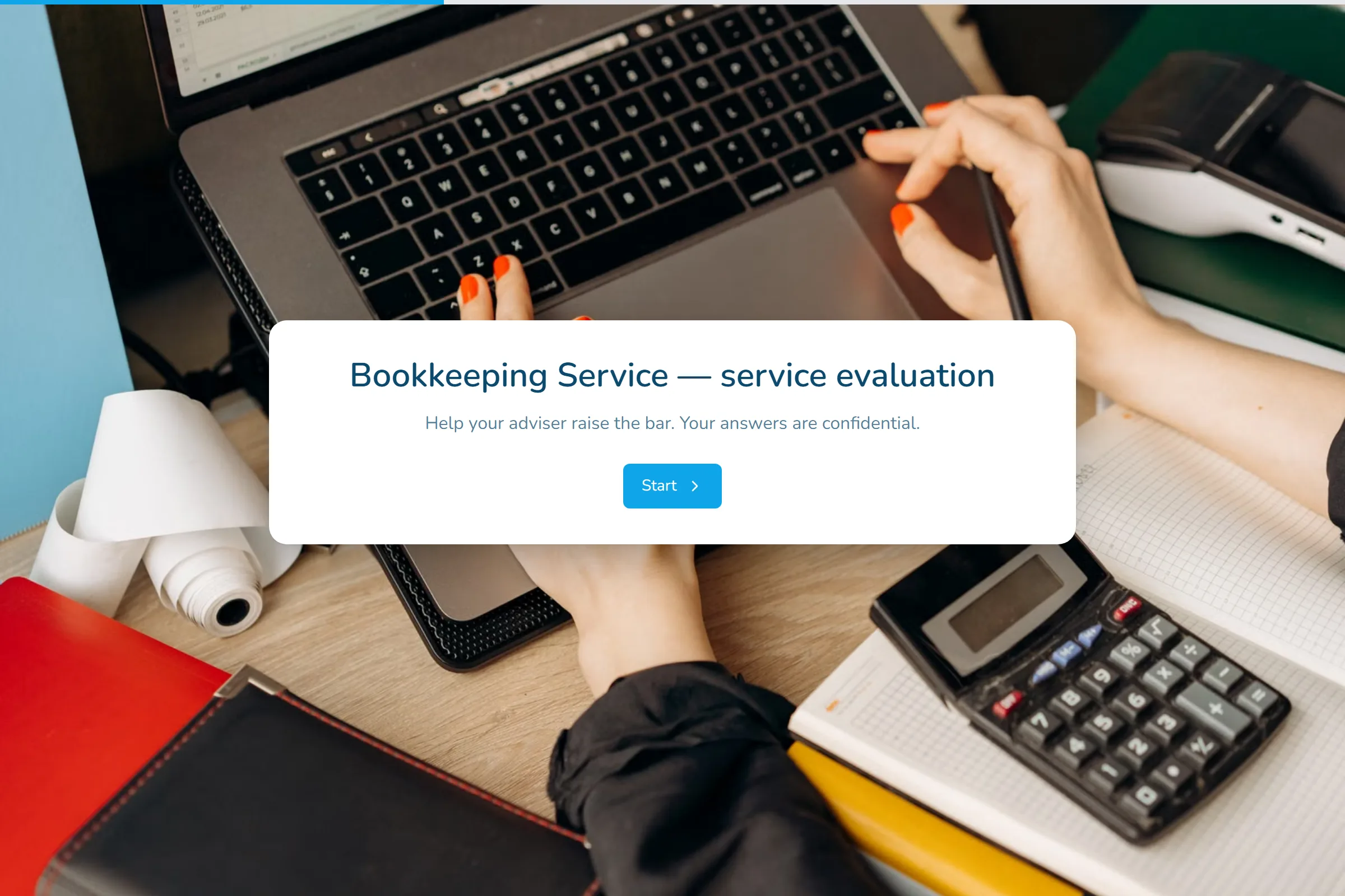 Bookkeeping Service Service Evaluation template preview