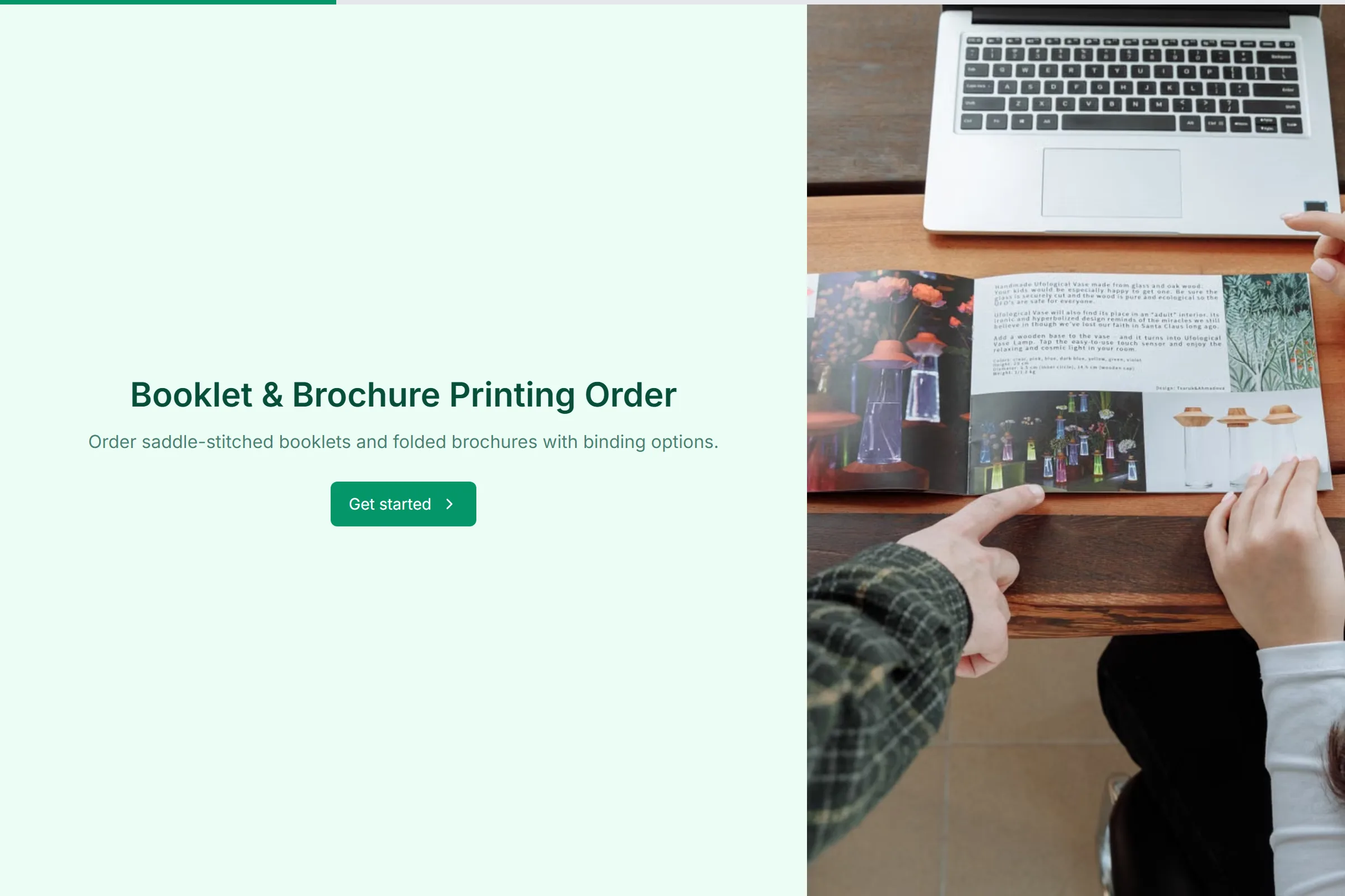 Booklet & Brochure Printing Order template preview