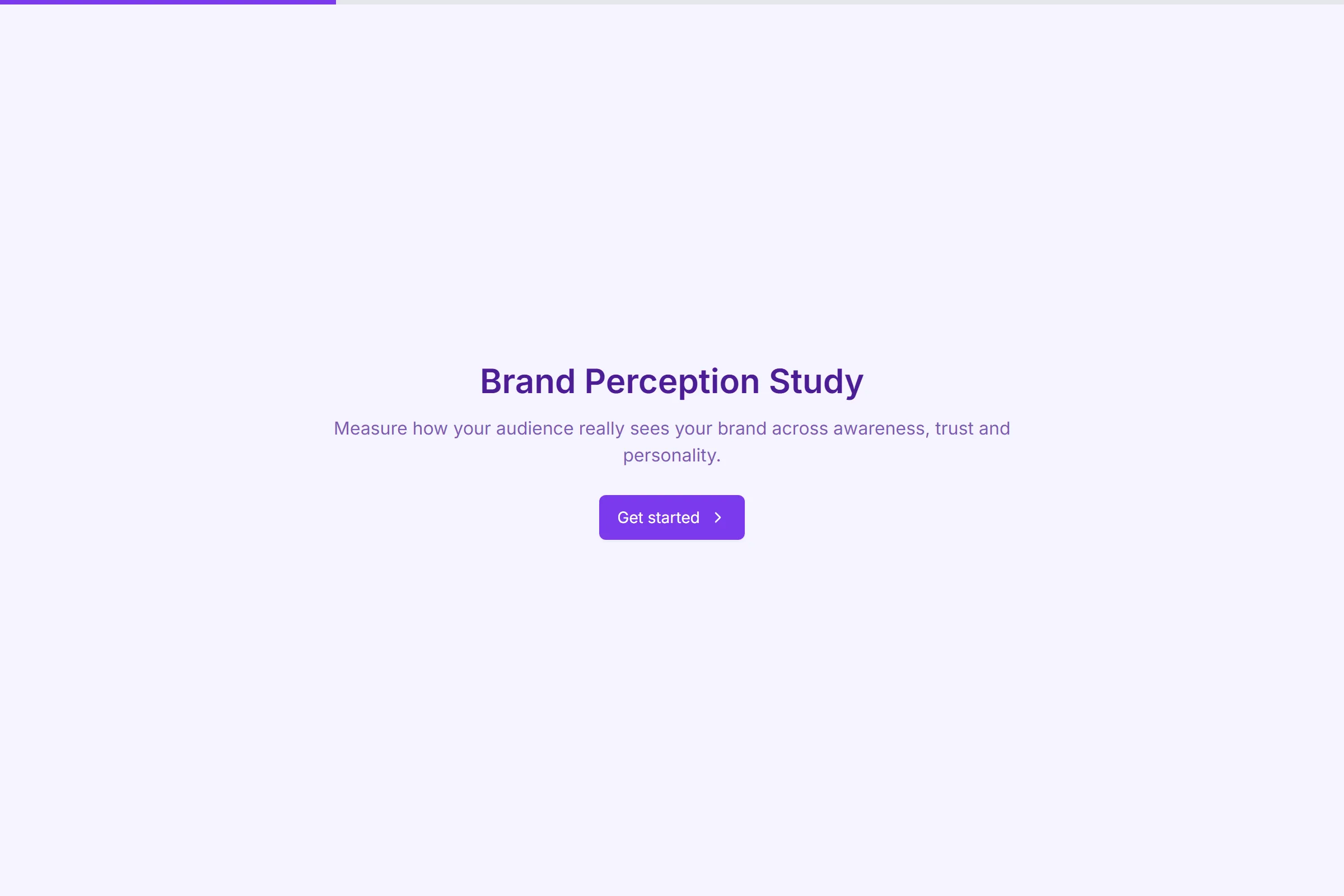 Brand Perception Study template preview