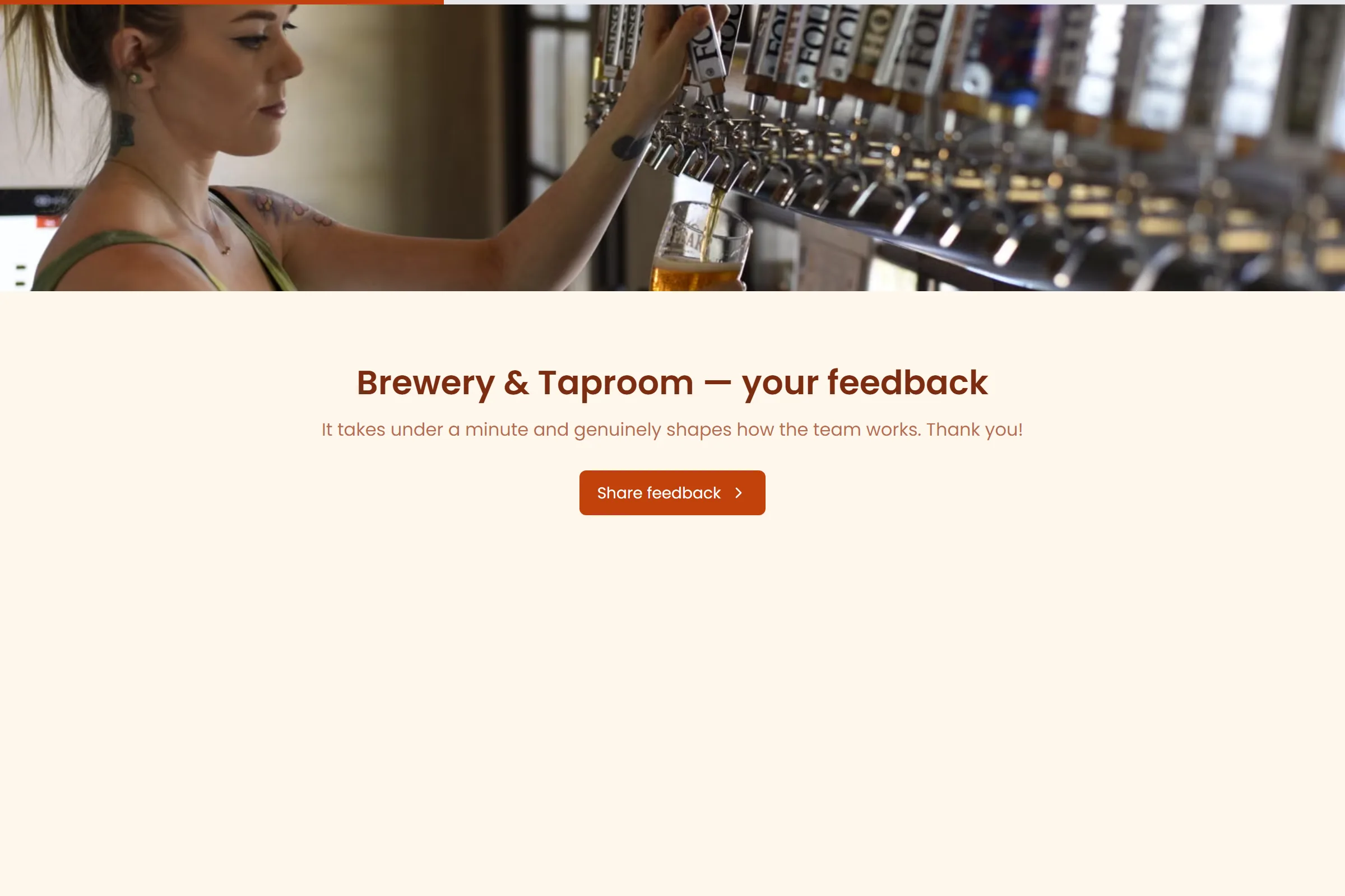 Brewery & Taproom Satisfaction Survey template preview