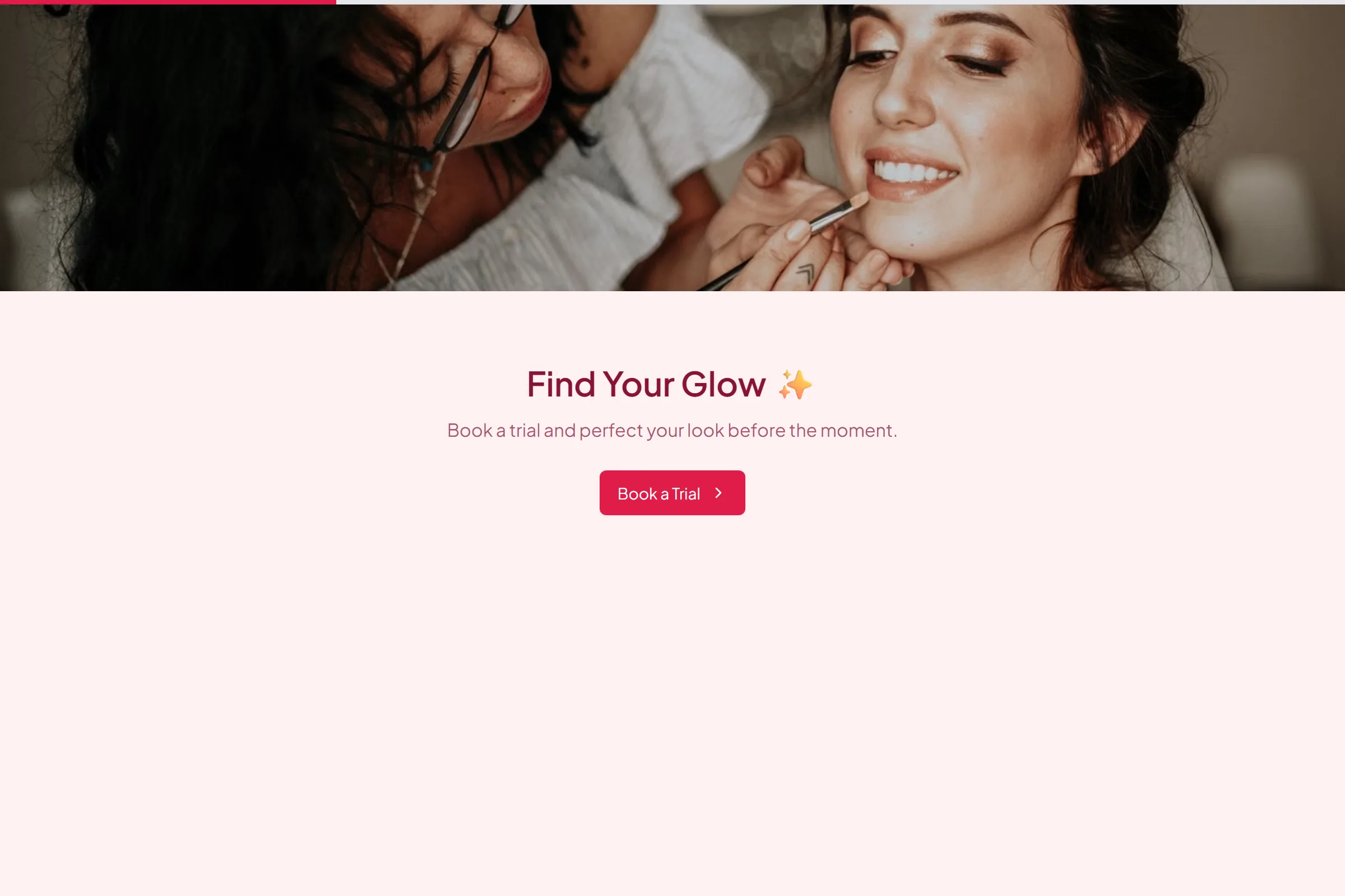 Bridal Makeup Trial Session template preview