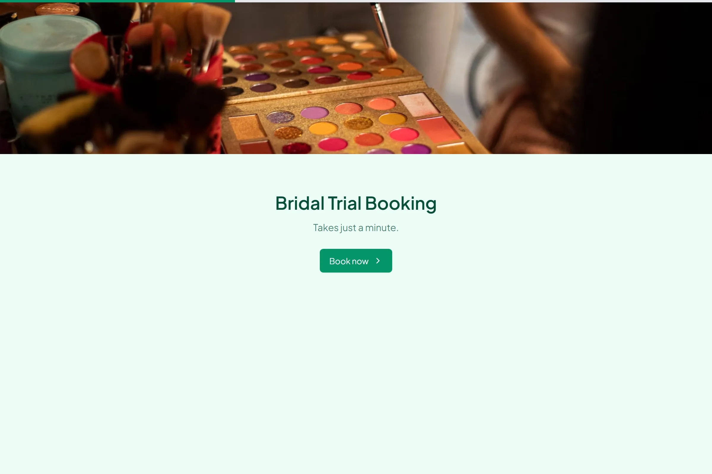 Bridal Trial Booking template preview