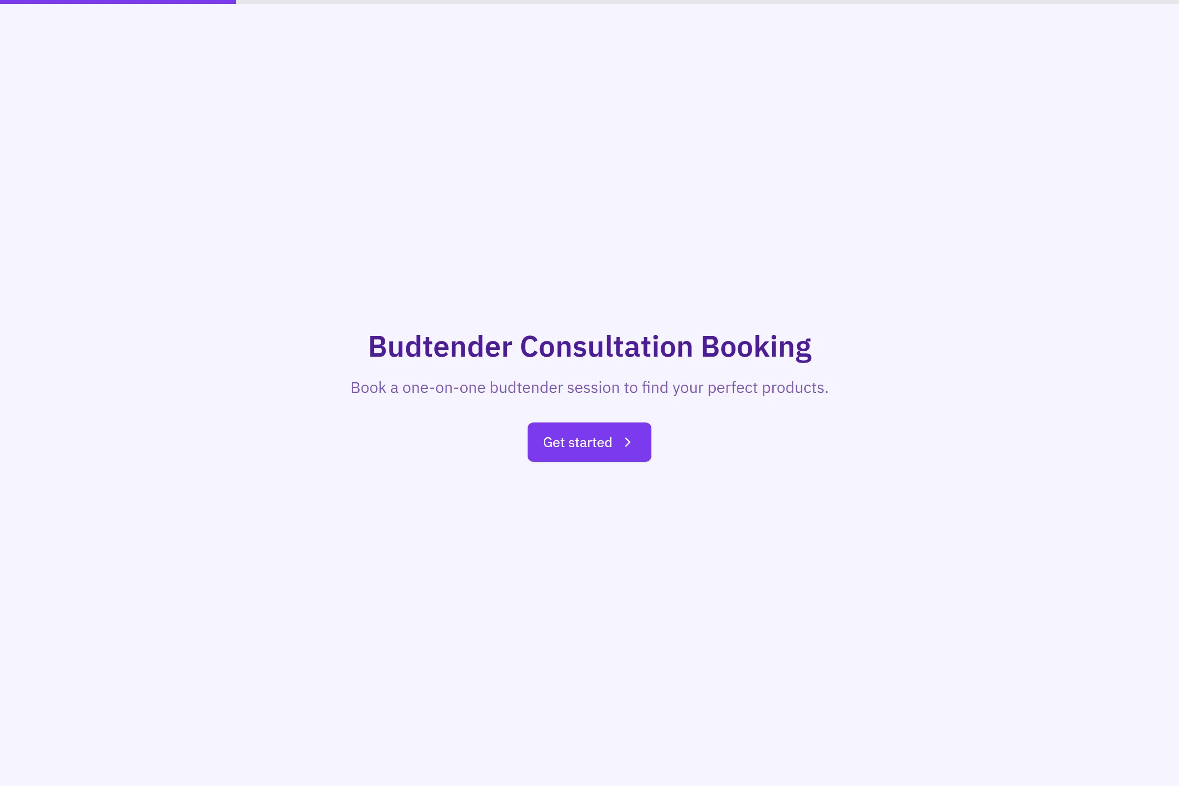 Budtender Consultation Booking template preview