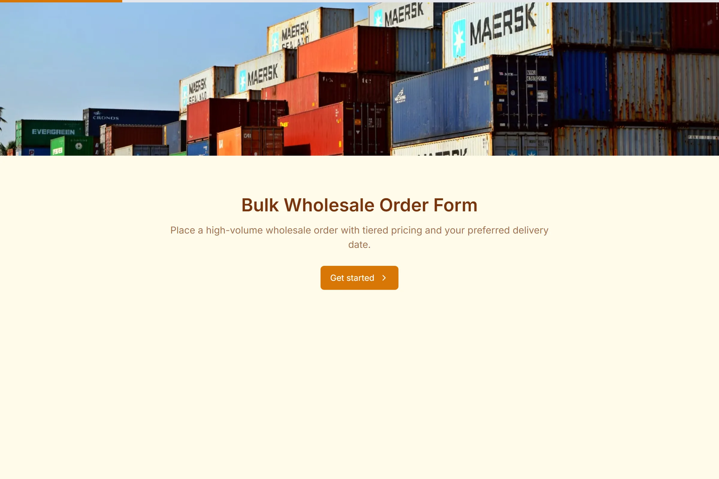 Bulk Wholesale Order Form template preview