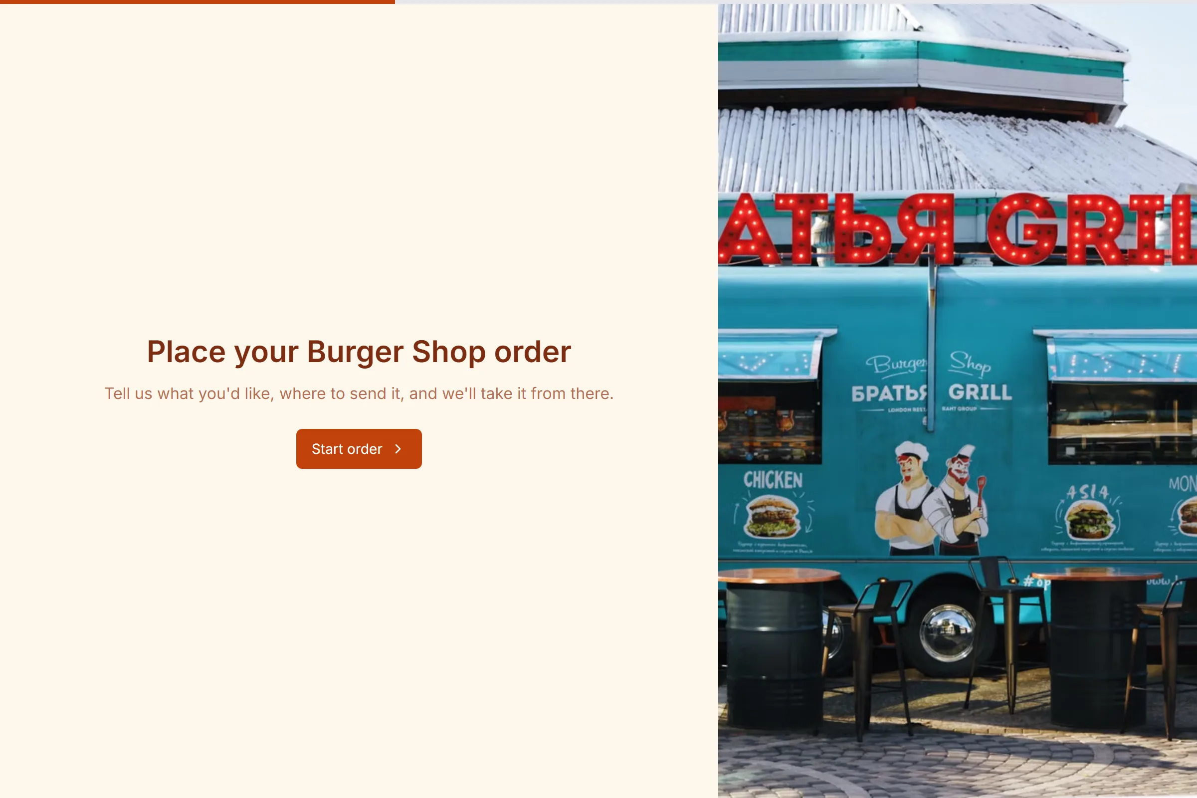 Burger Shop template preview
