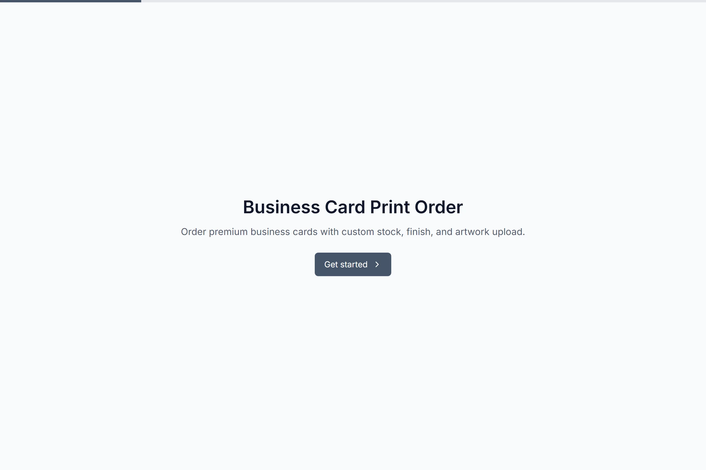 Business Card Print Order template preview