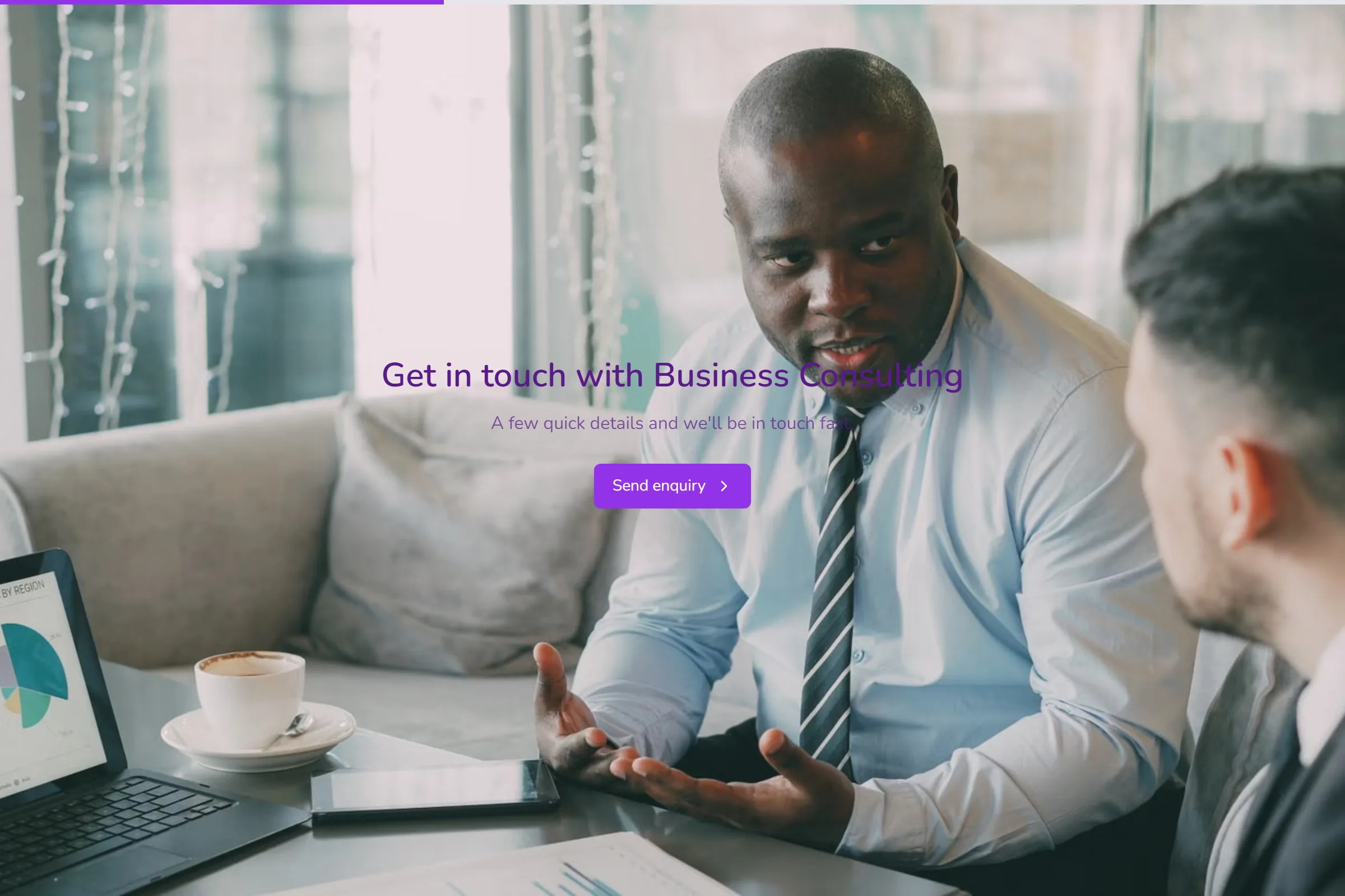 Business Consulting Enquiry template preview