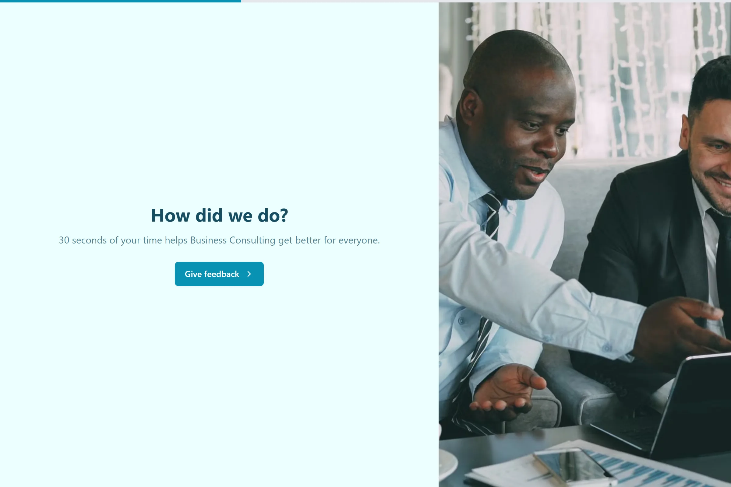Business Consulting Quick Feedback template preview