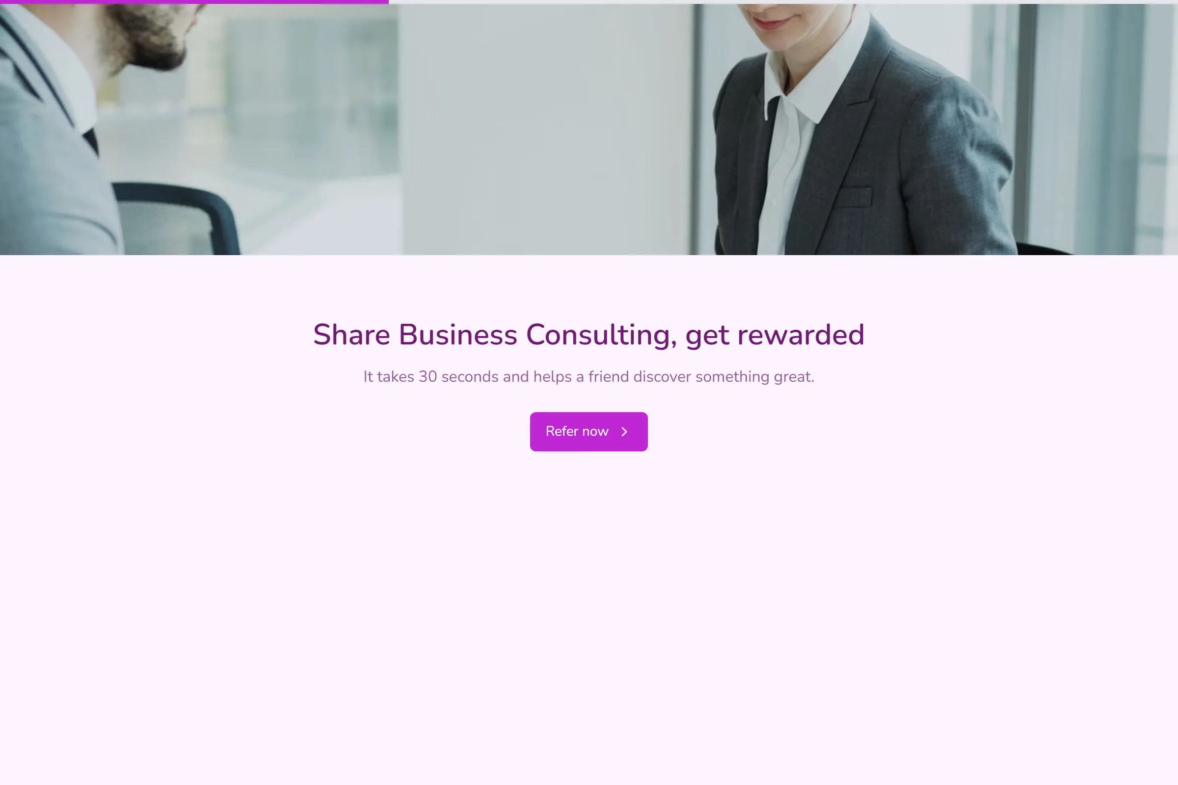 Business Consulting Referral Form template preview