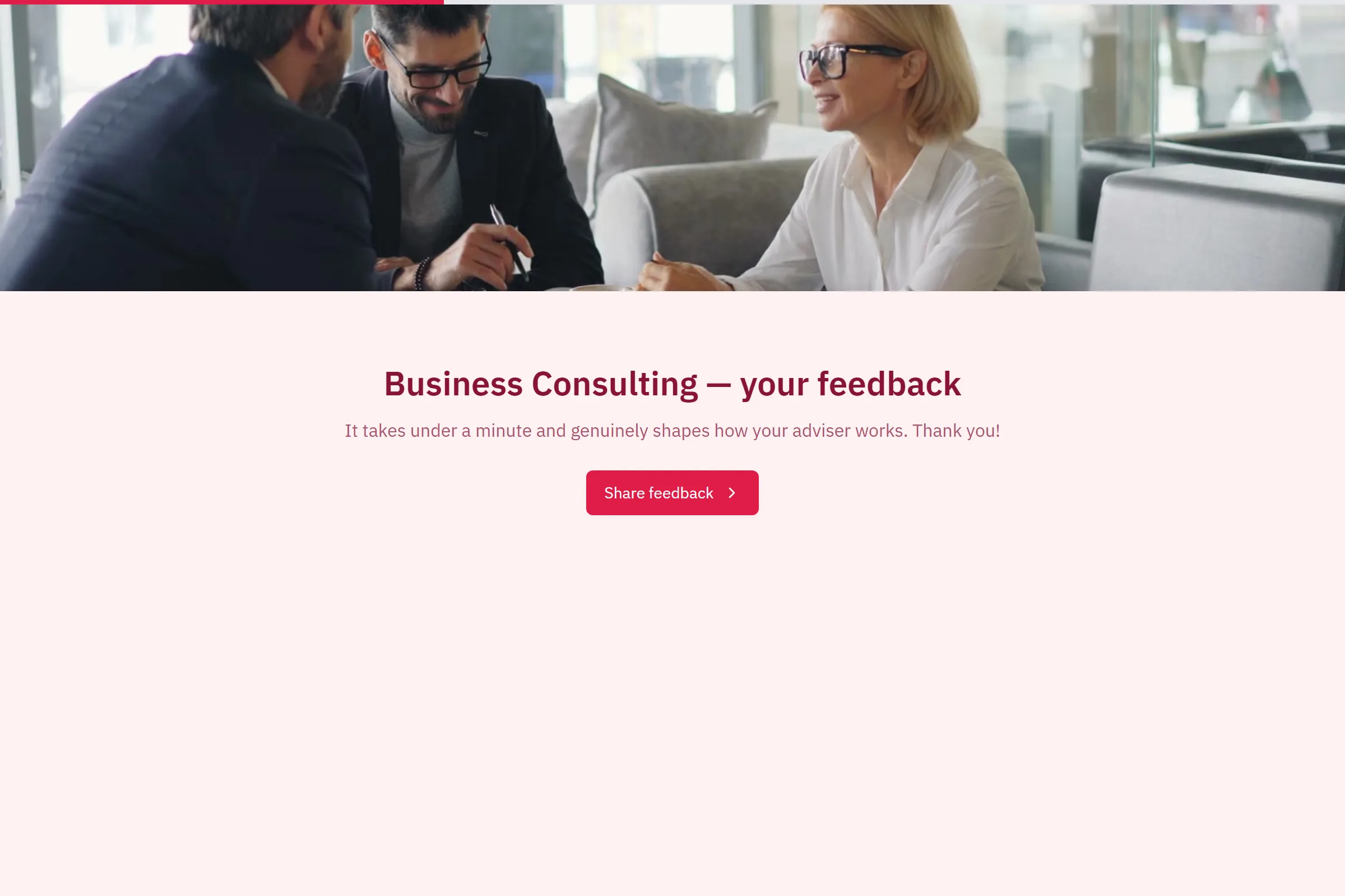 Business Consulting Satisfaction Survey template preview
