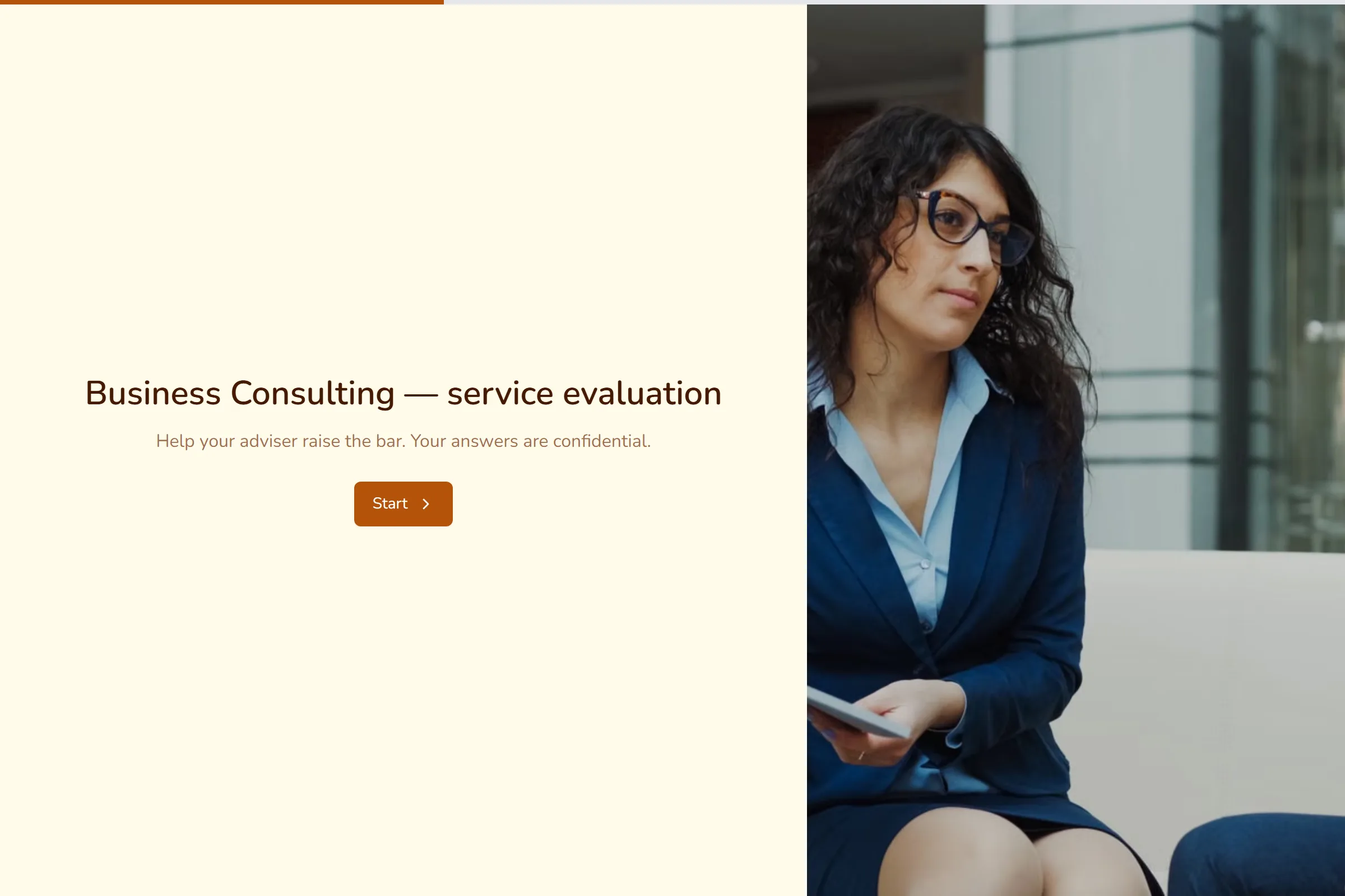 Business Consulting Service Evaluation template preview
