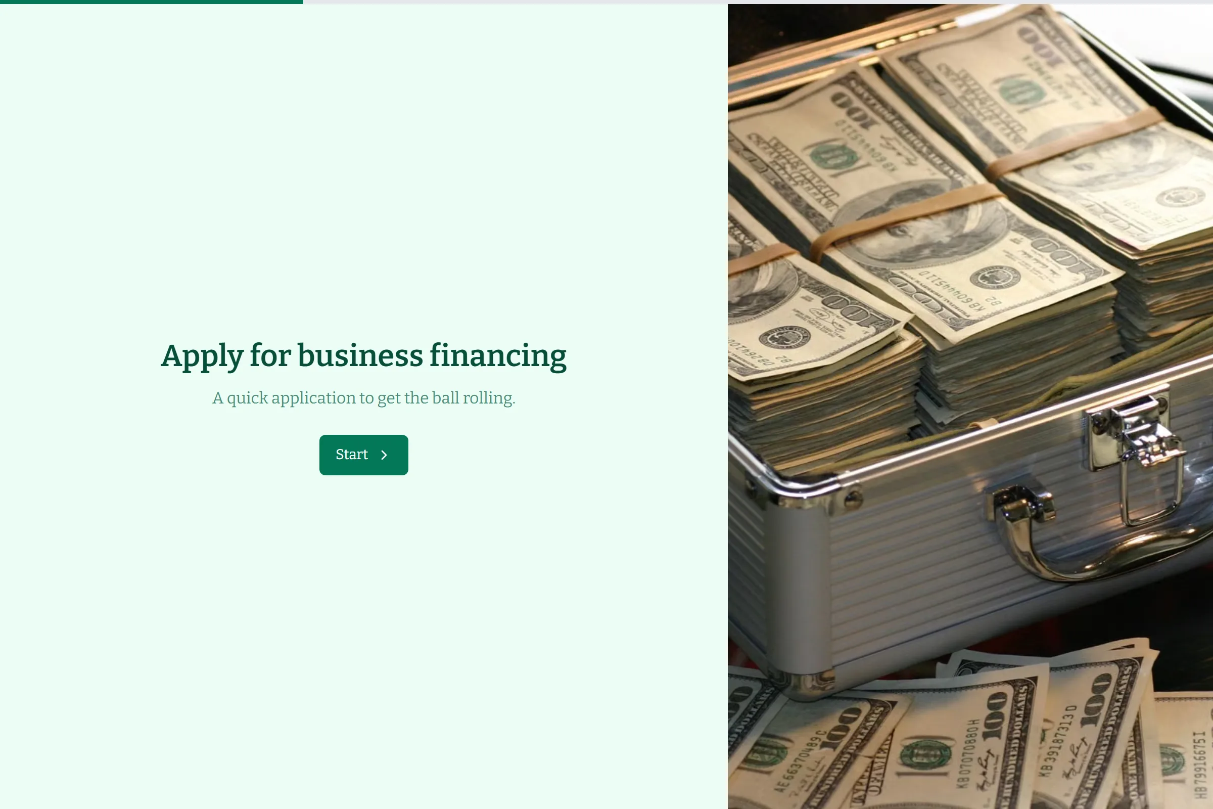 Business Loan Application preview
