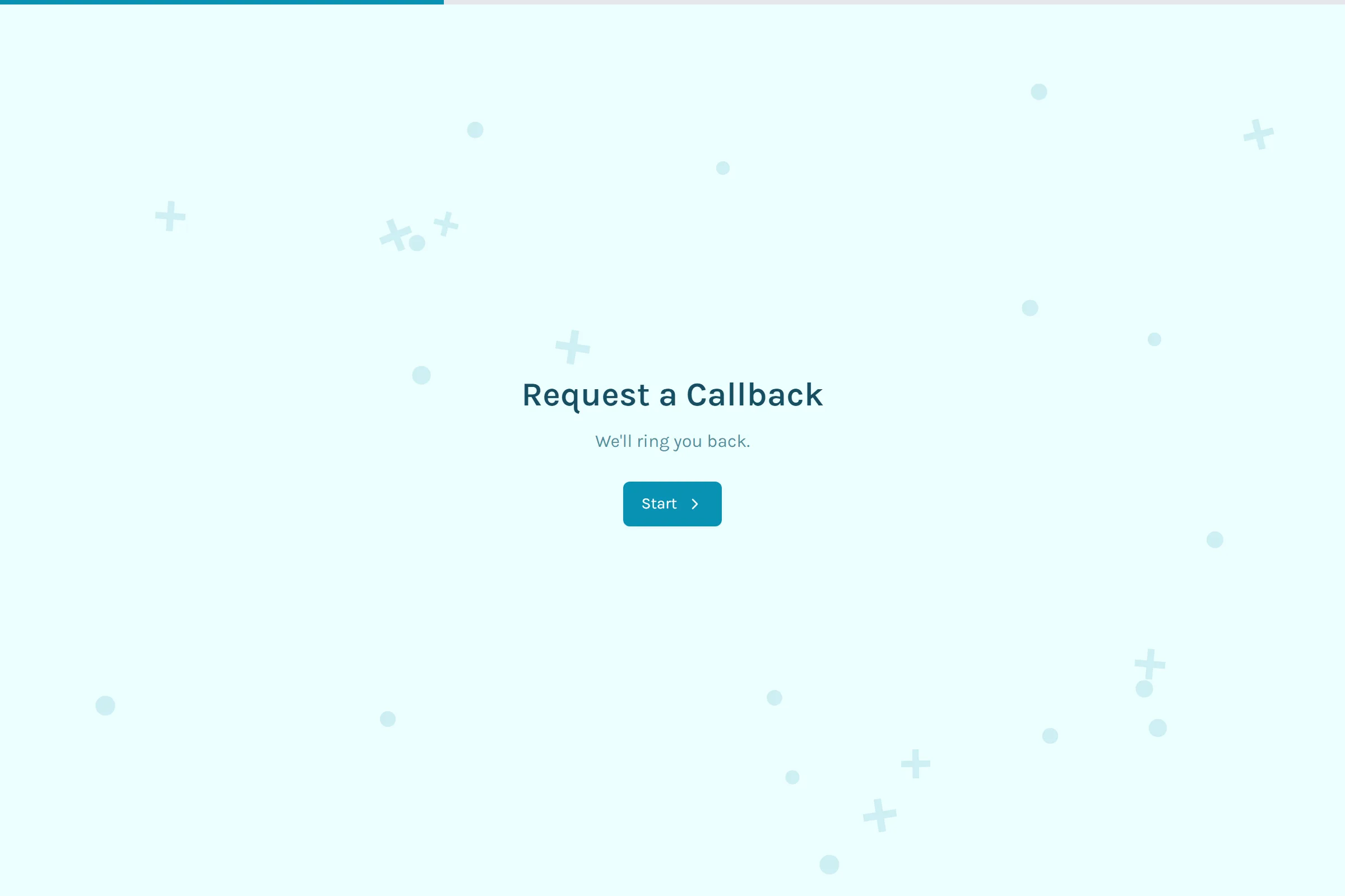 Request a Callback template preview