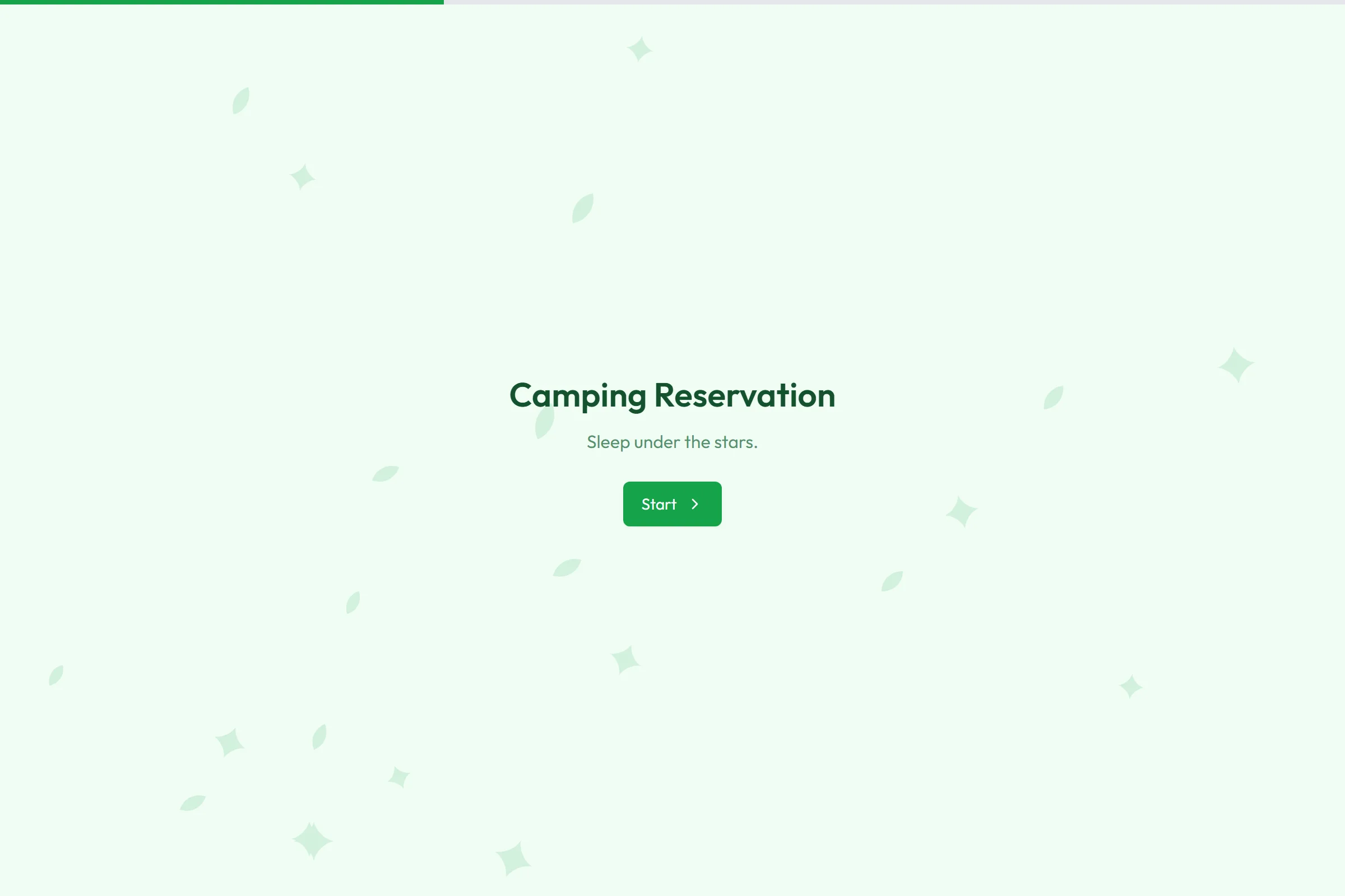 Camping Reservation template preview