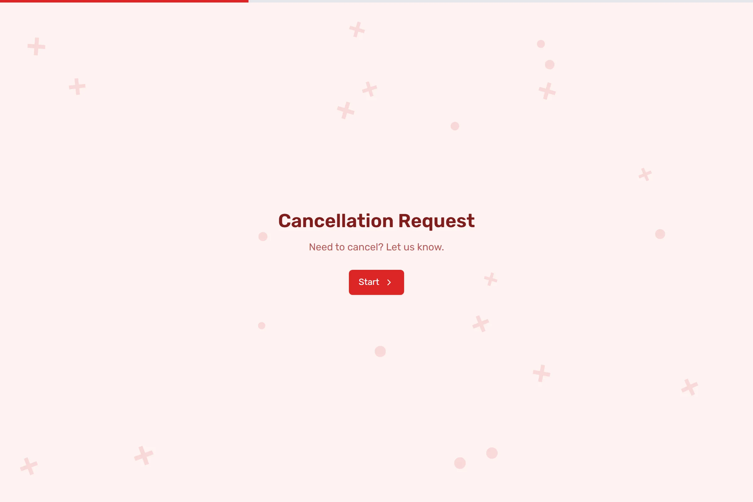 Cancellation Request template preview