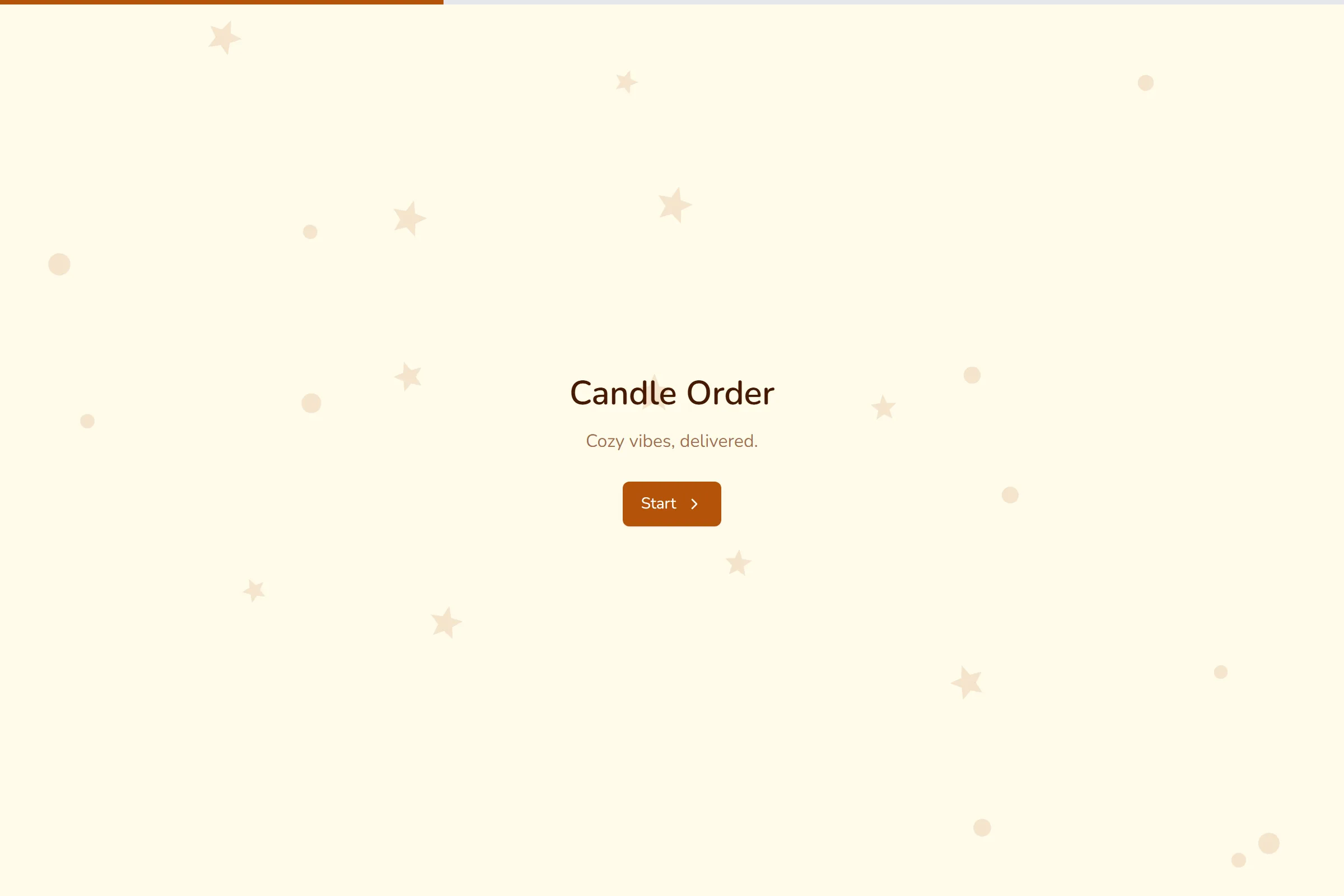 Candle Order template preview