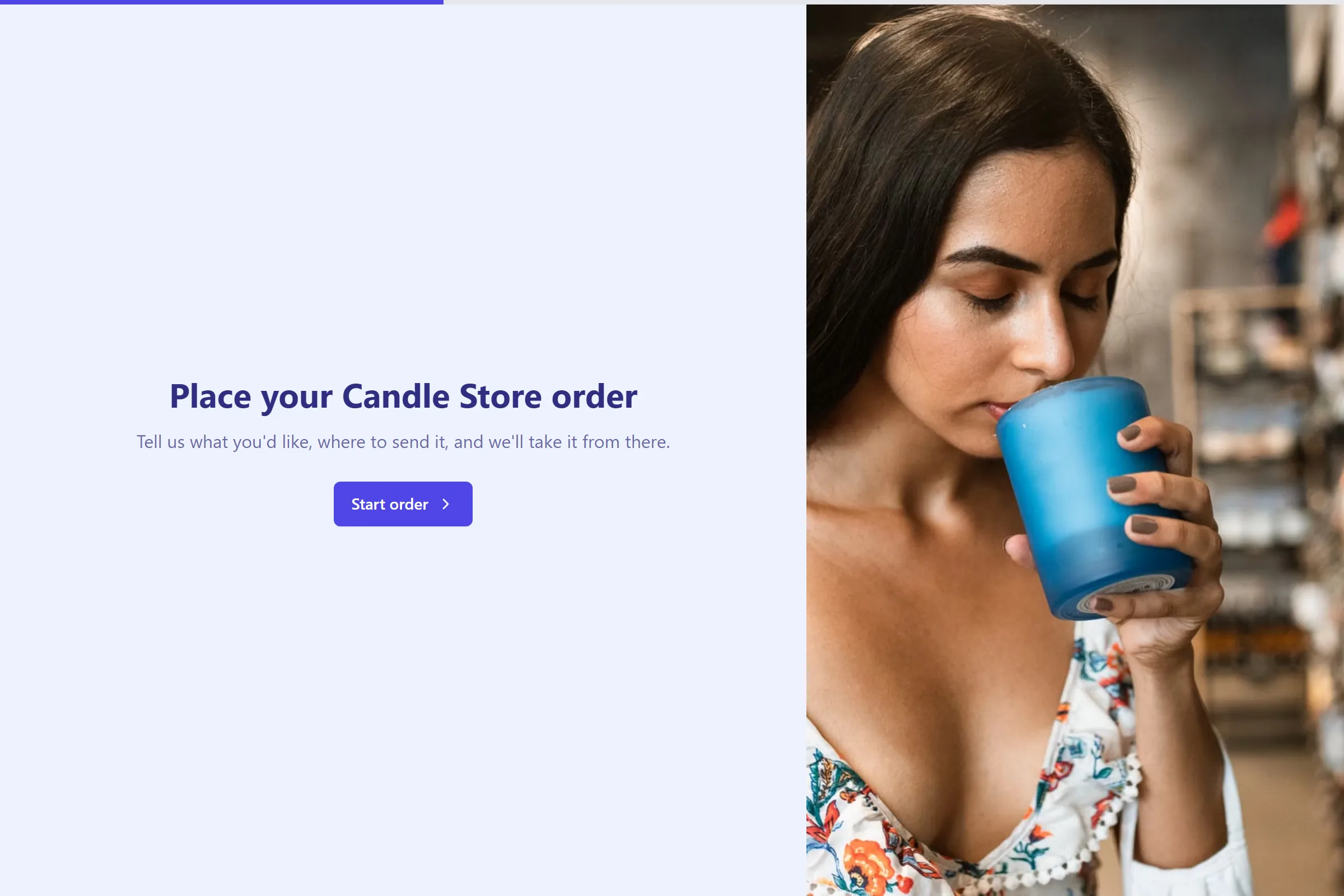 Candle Store template preview