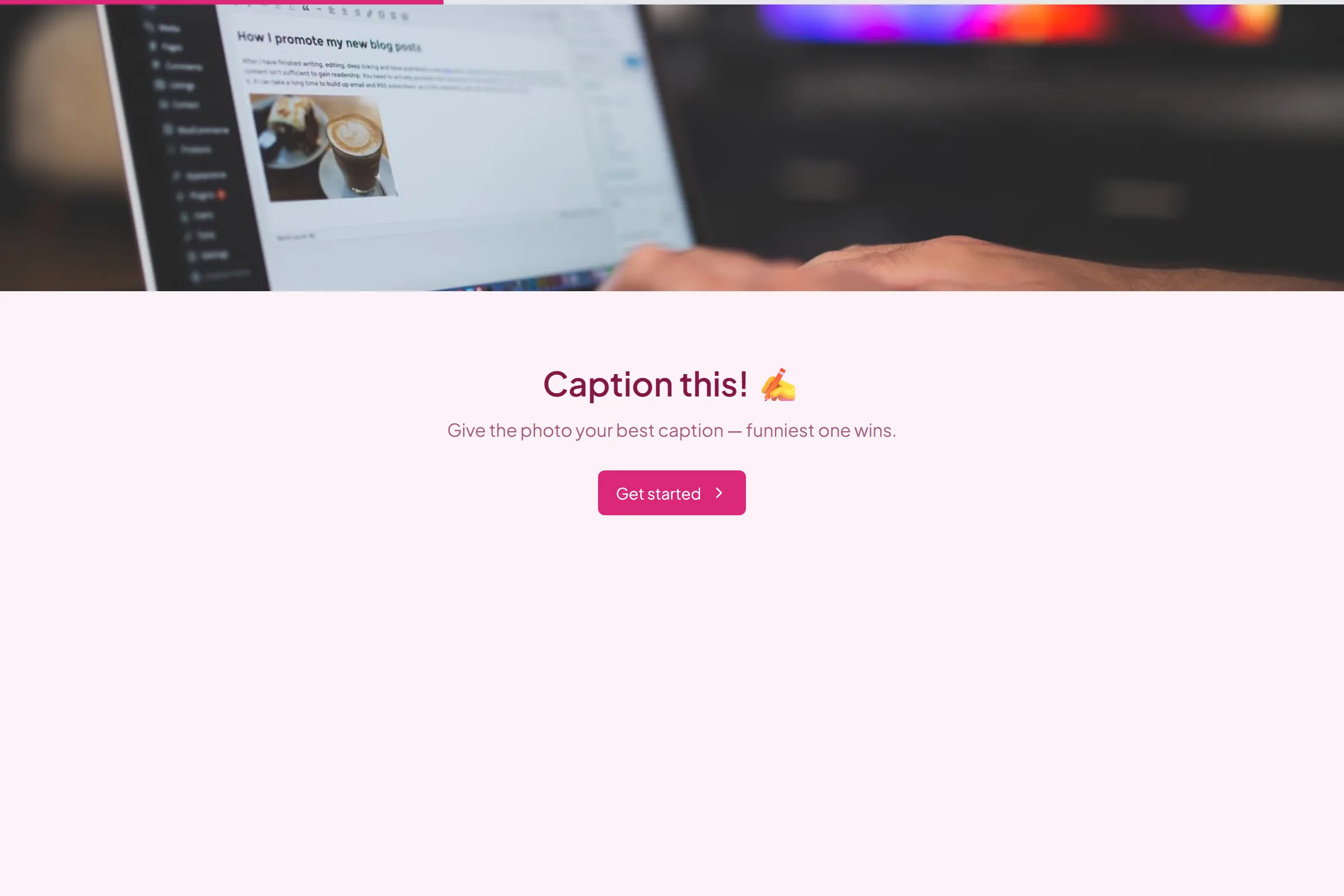 Caption Contest Entry template preview