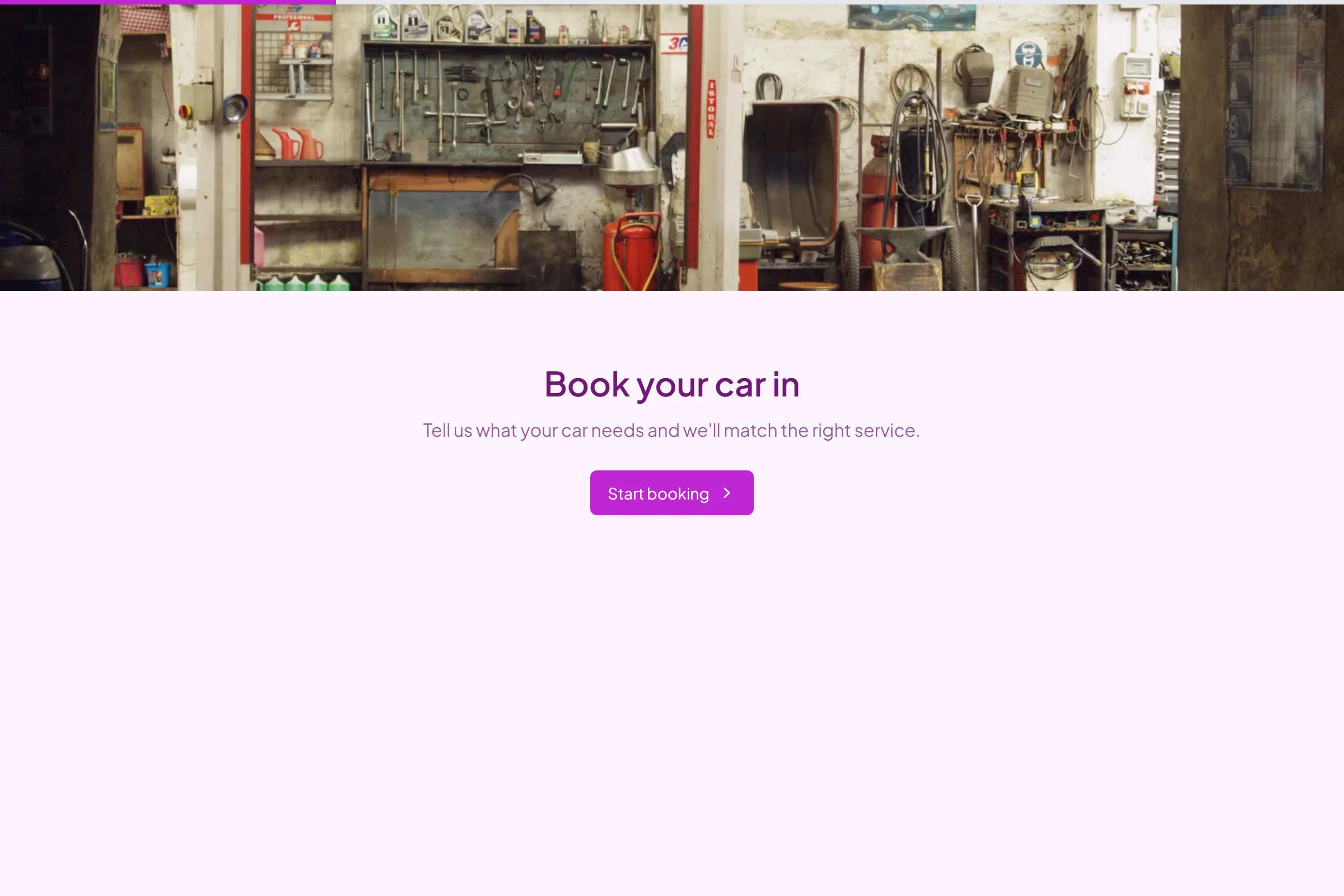 Car Service Booking template preview