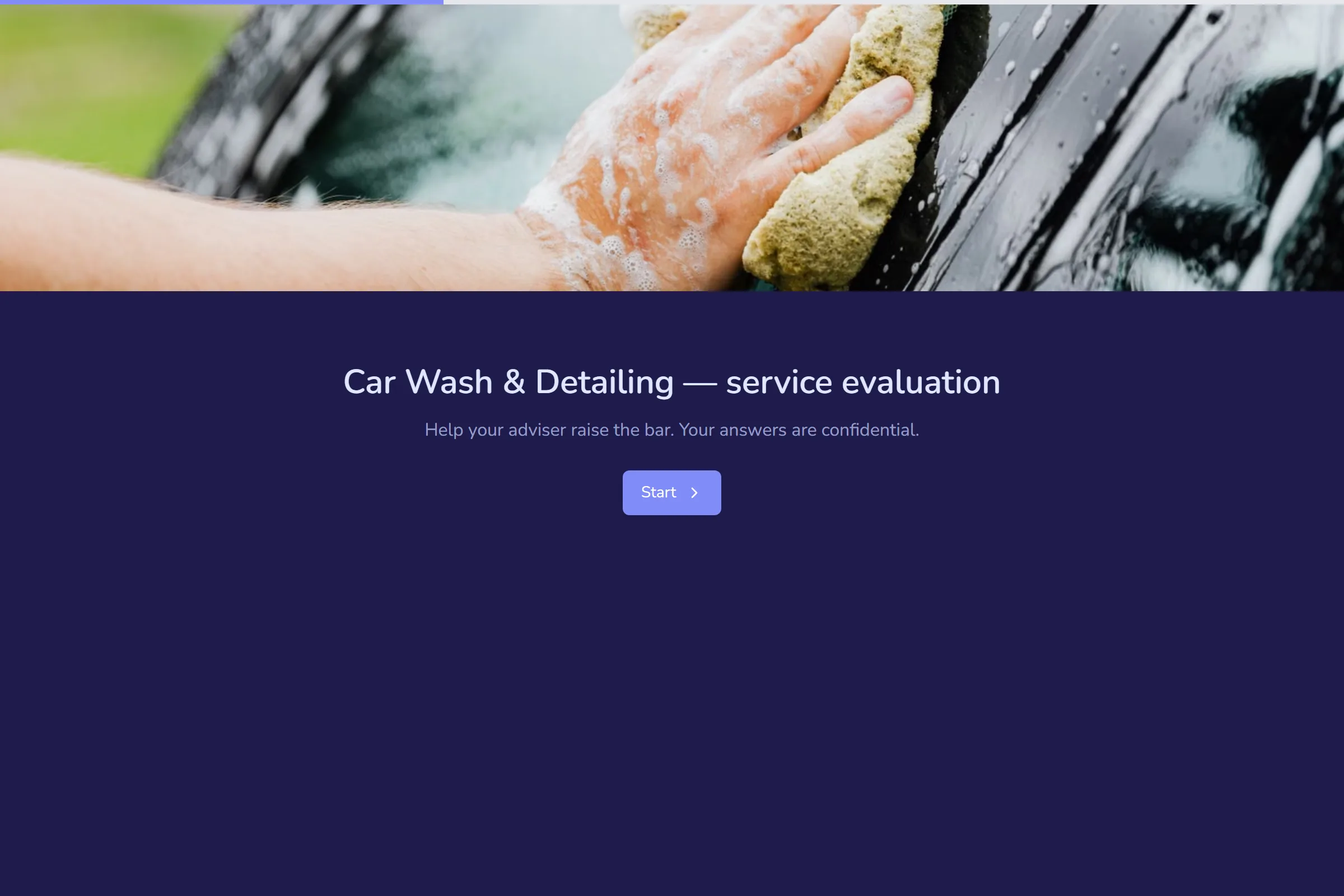 Car Wash & Detailing Service Evaluation template preview
