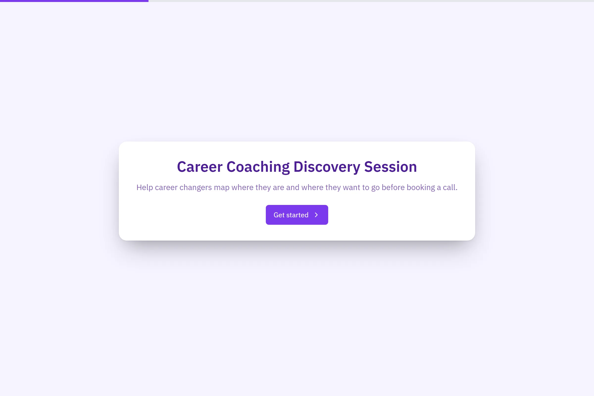 Career Coaching Discovery Session template preview