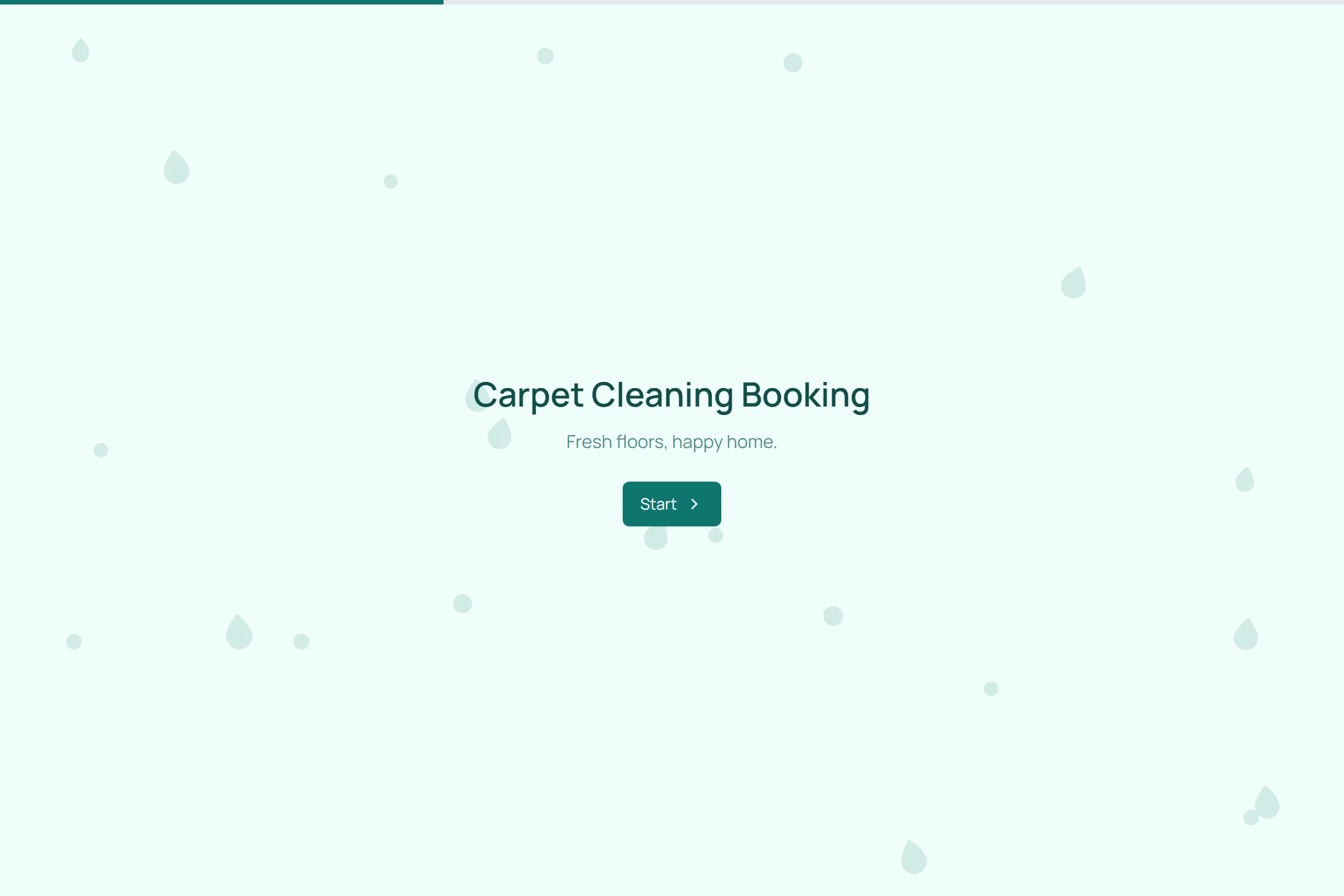Carpet Cleaning Booking template preview
