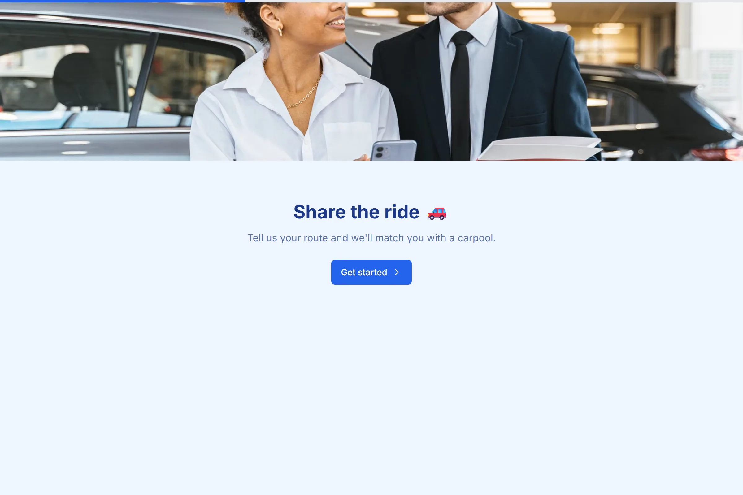 Carpool Coordination template preview