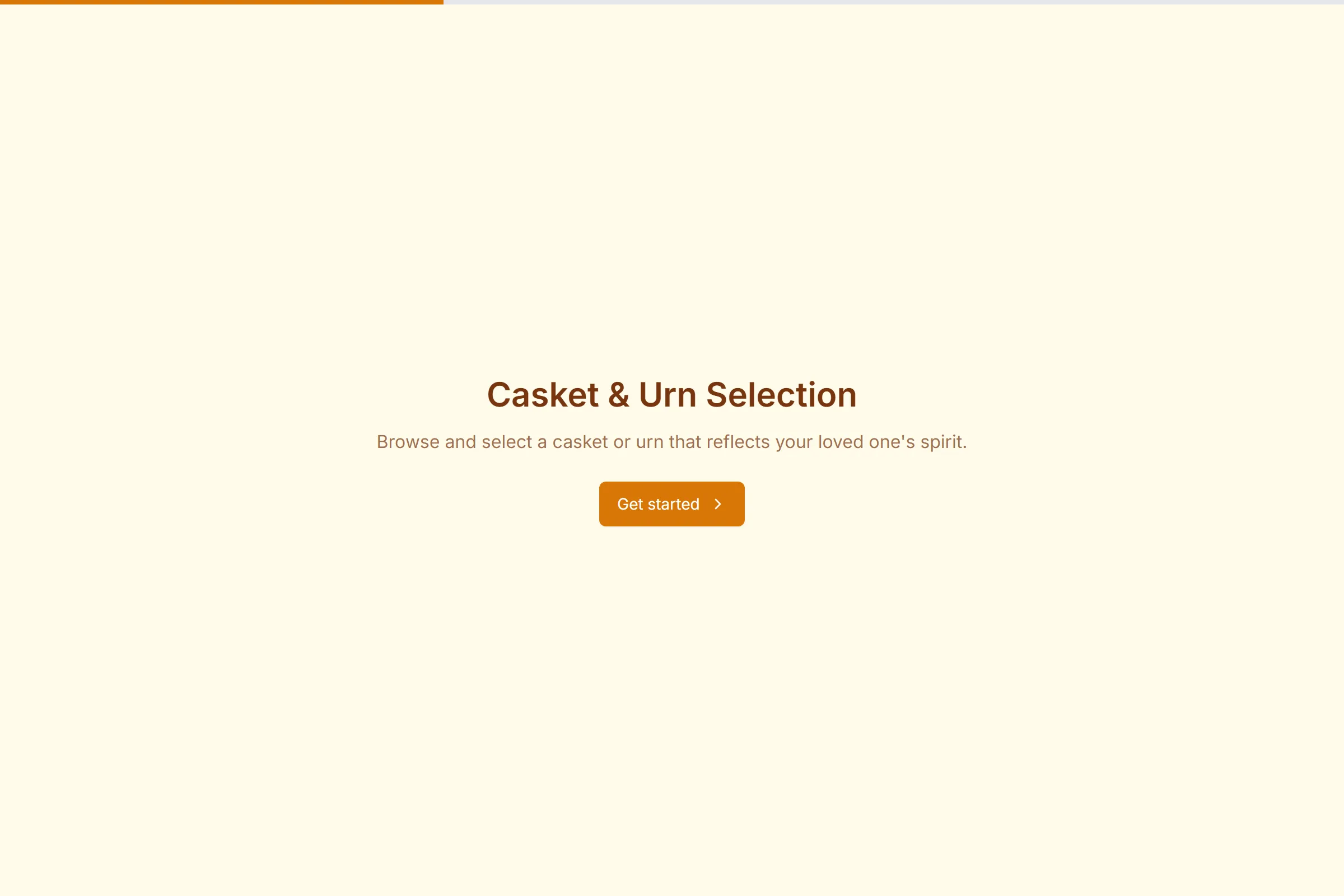 Casket & Urn Selection template preview