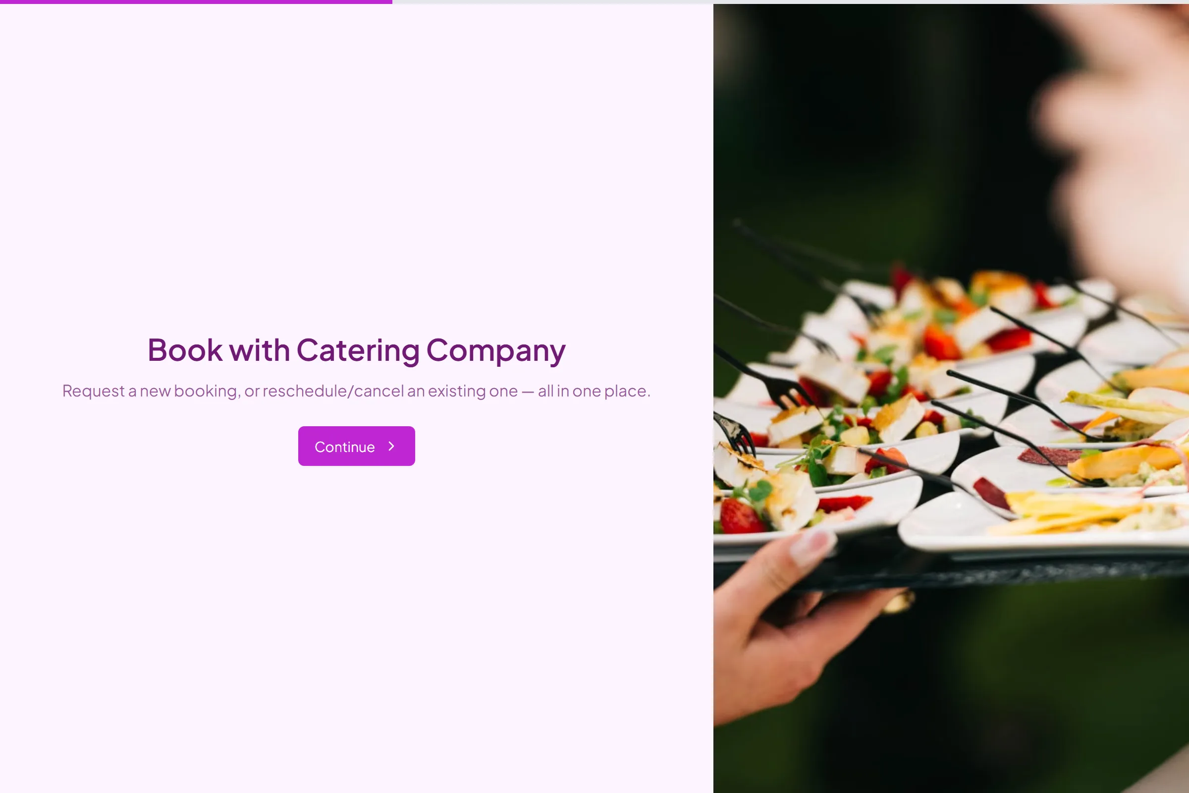 Catering Company Availability Form template preview