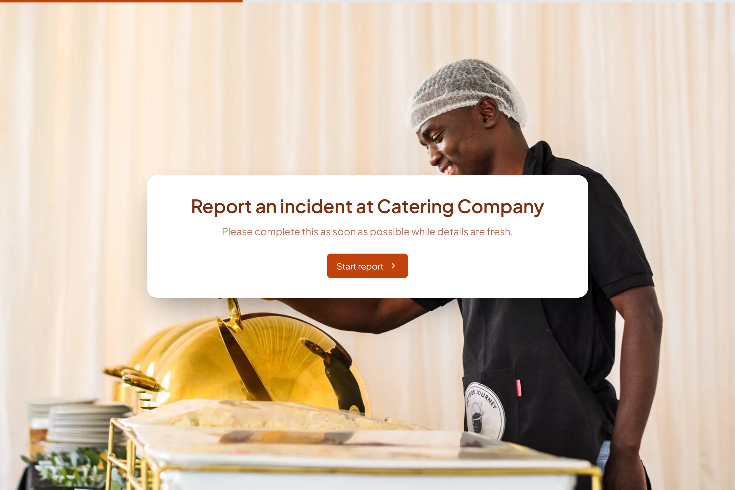 Catering Company Incident Report template preview