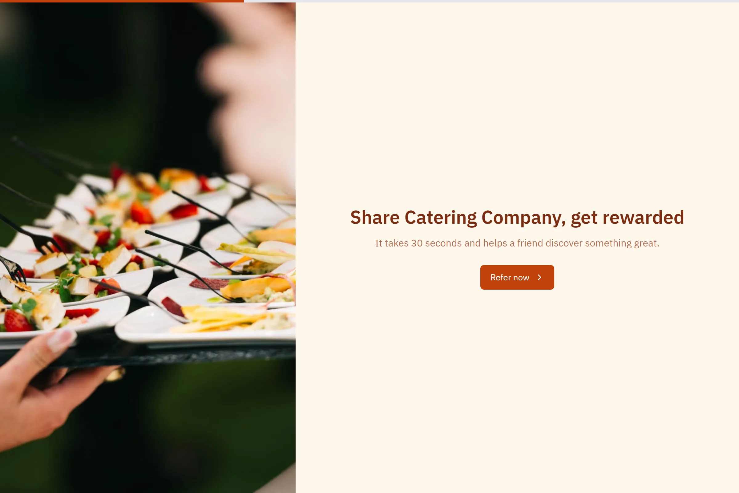 Catering Company Referral Form template preview