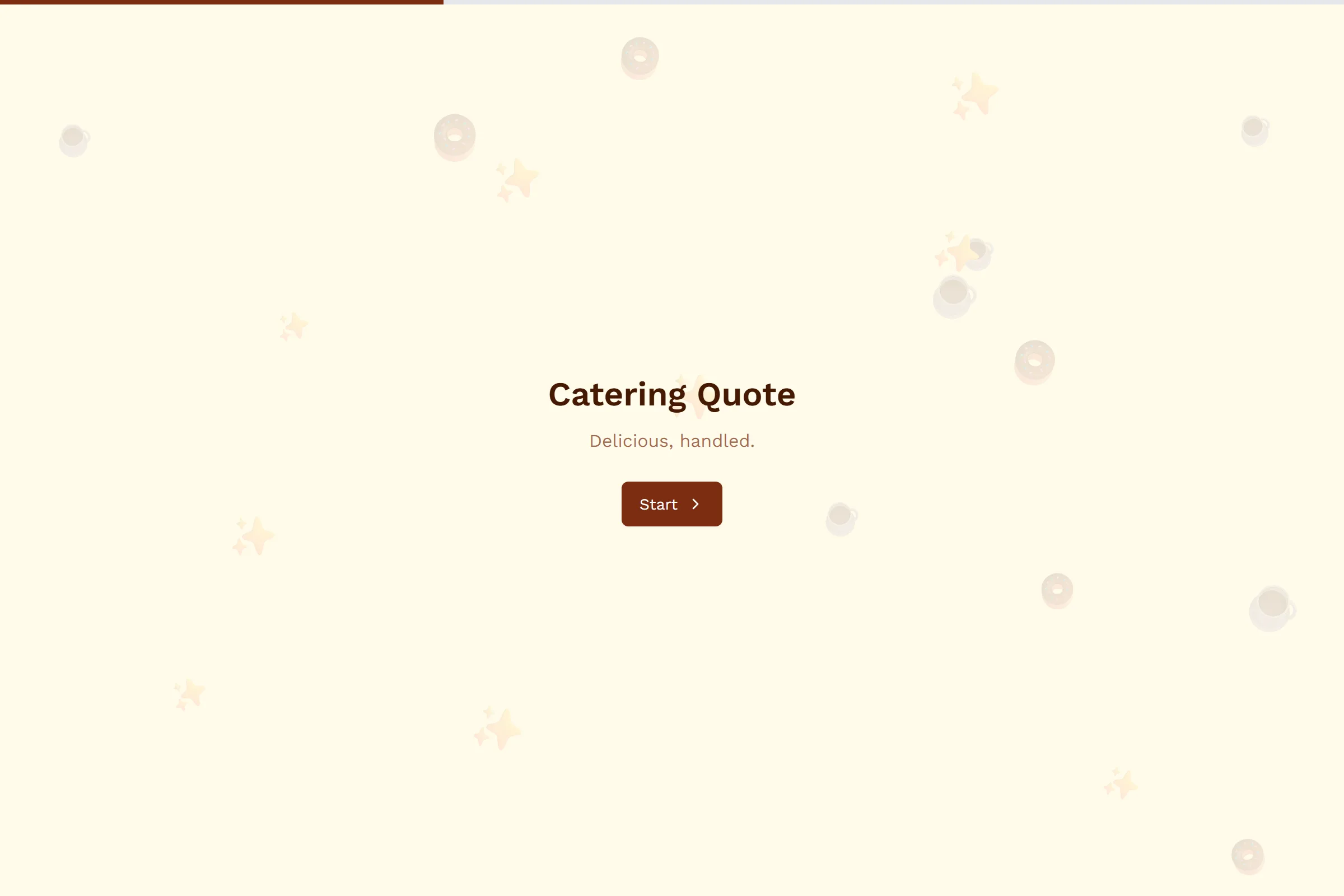 Catering Quote template preview