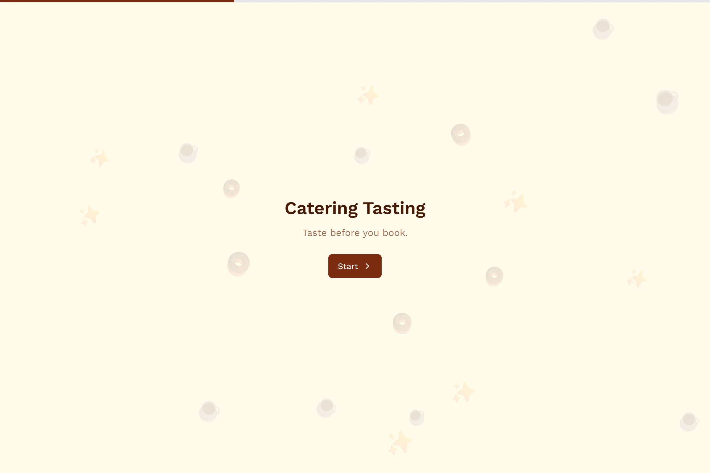 Catering Tasting template preview