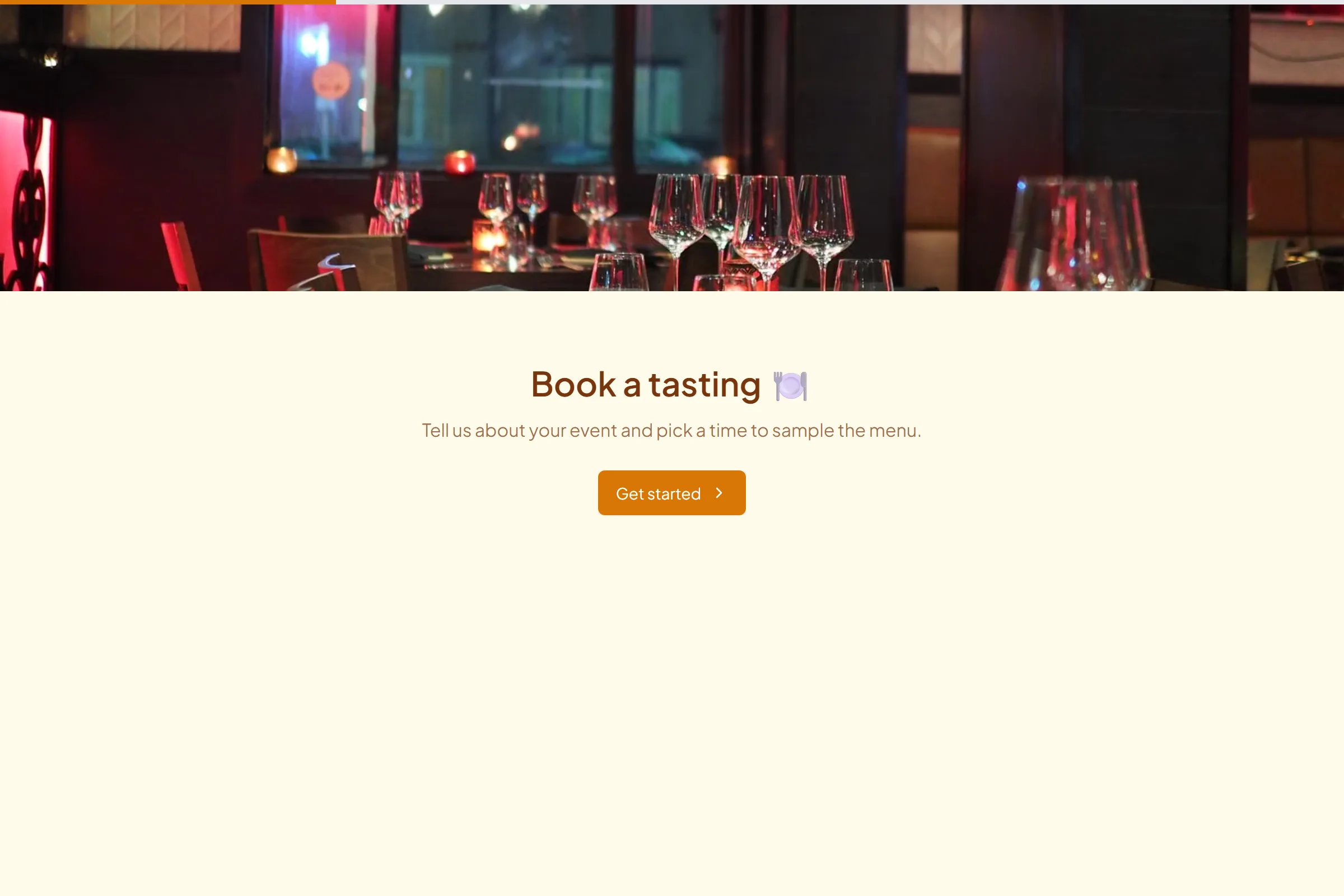 Catering Tasting Booking template preview