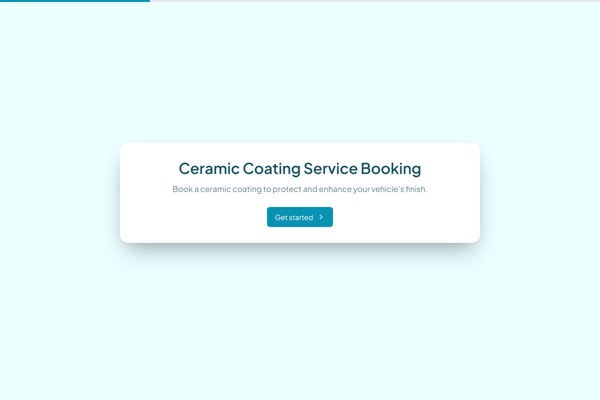 Ceramic Coating Service Booking template preview