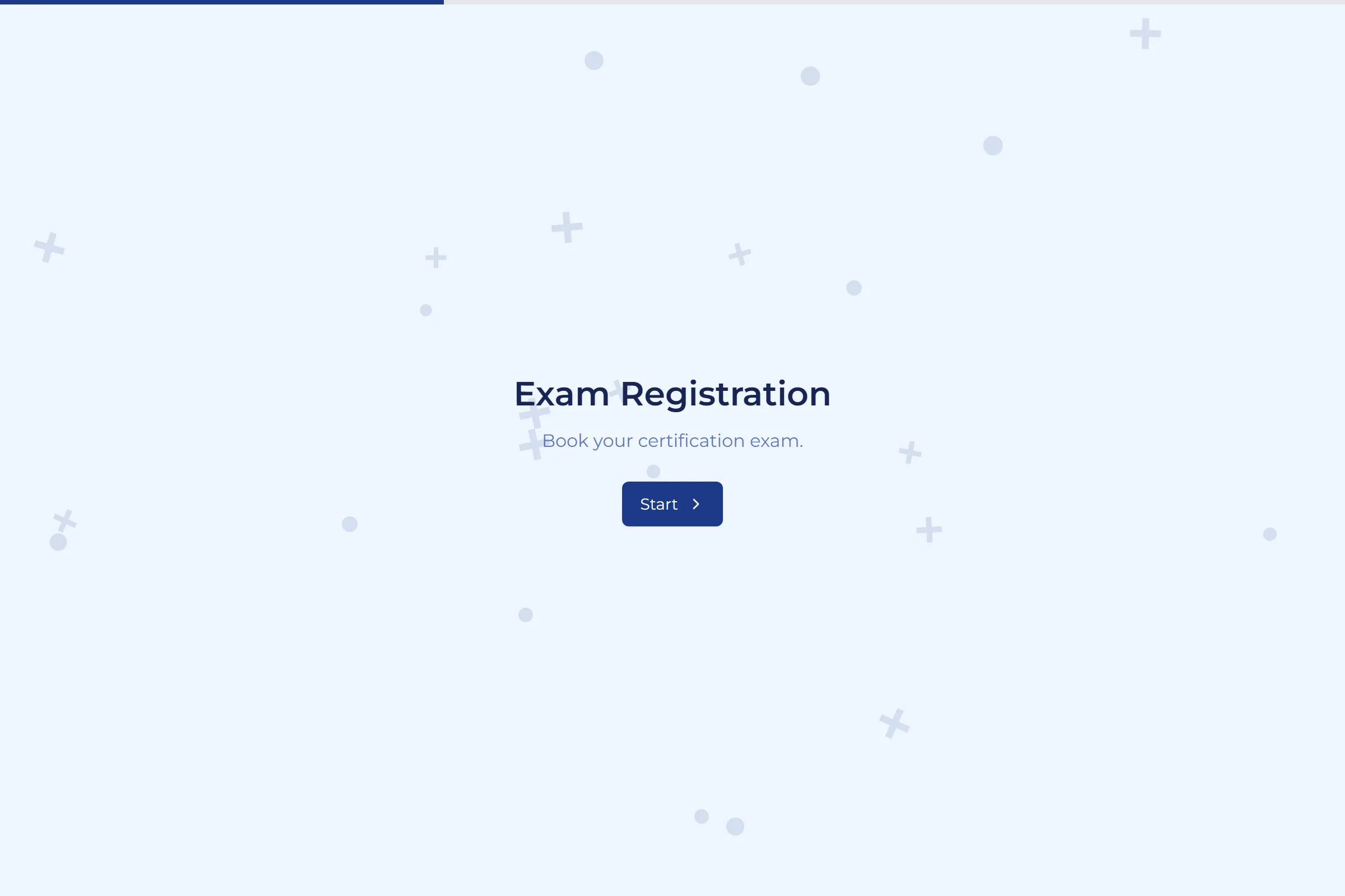 Exam Registration template preview