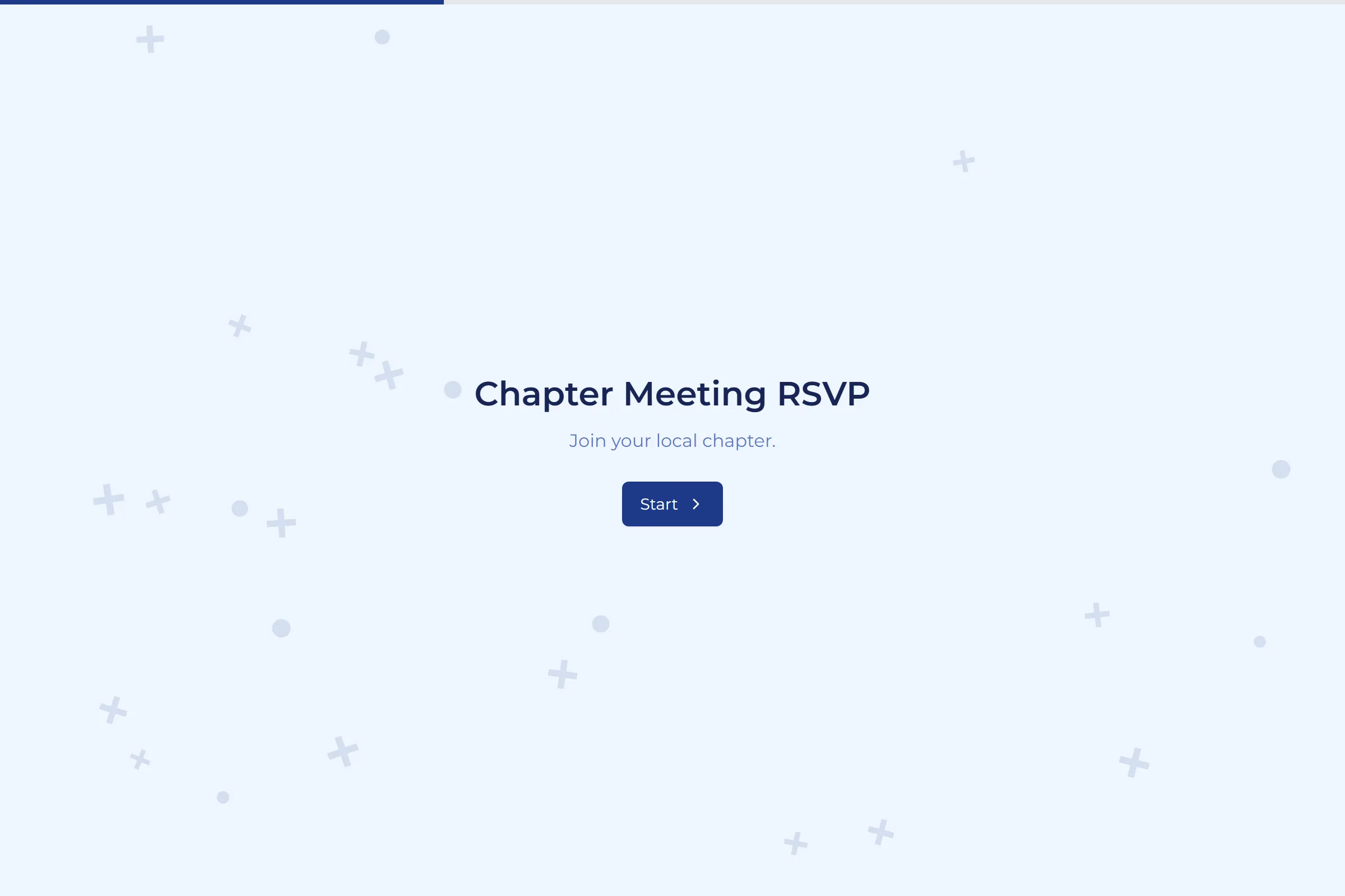 Chapter Meeting RSVP template preview