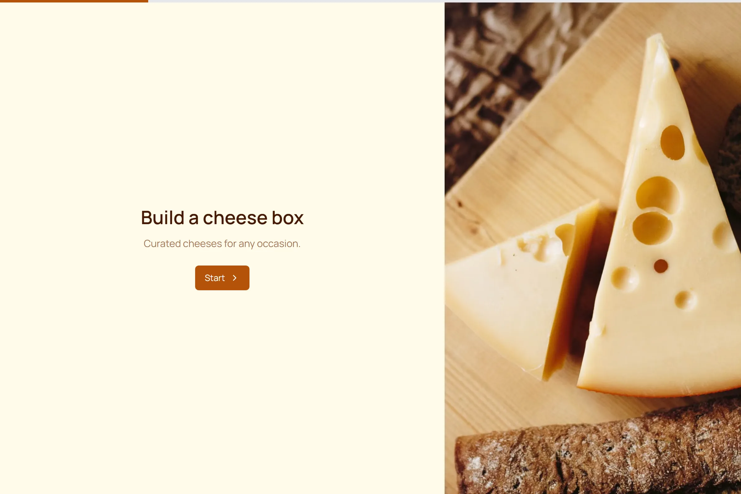 Cheese Box Order template preview