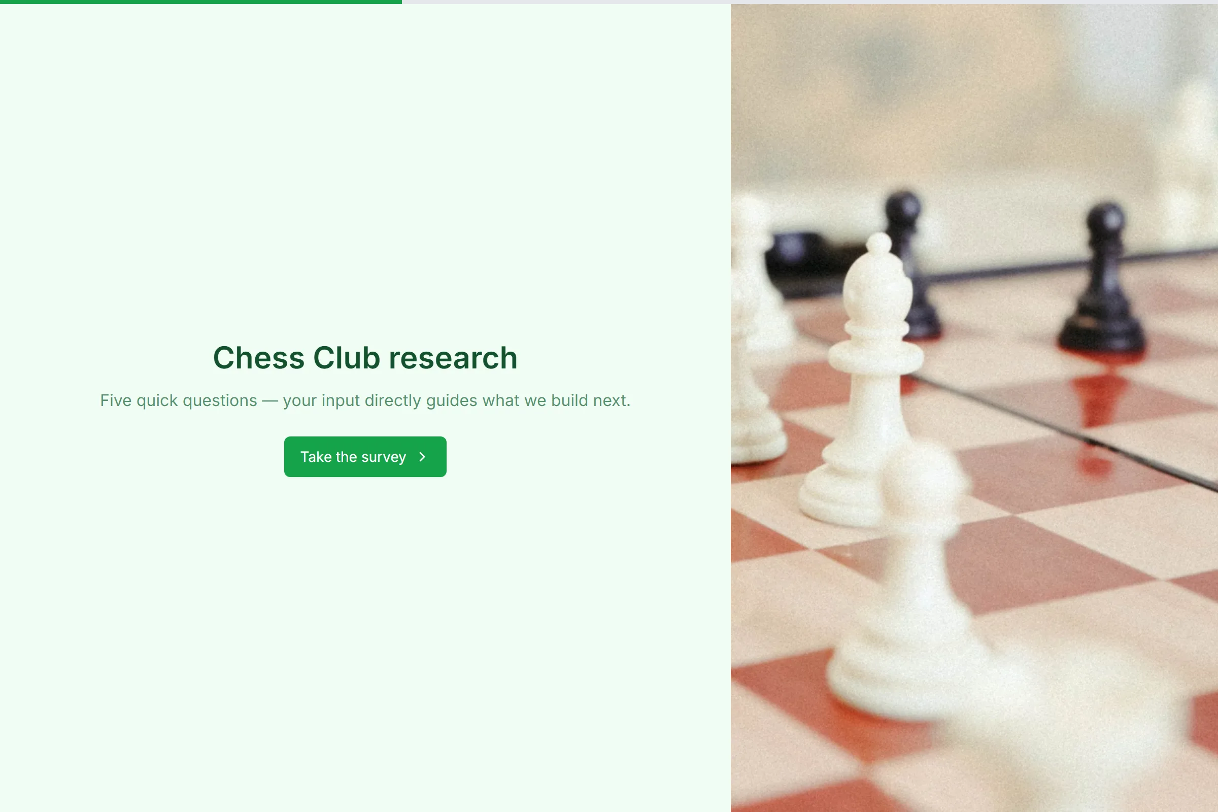Chess Club Market Research Survey template preview