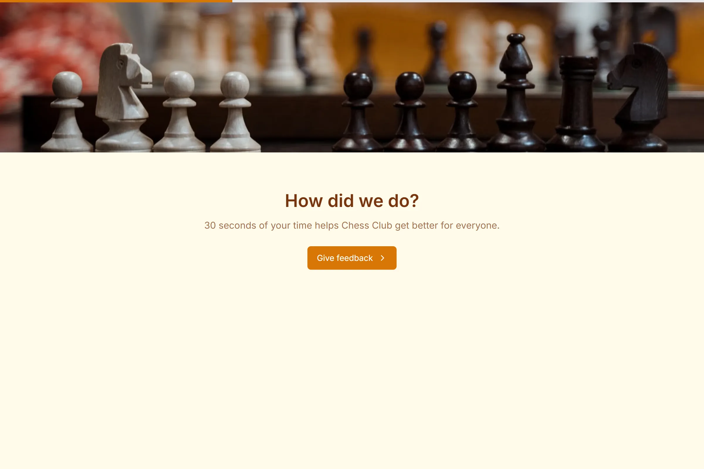 Chess Club Quick Feedback template preview