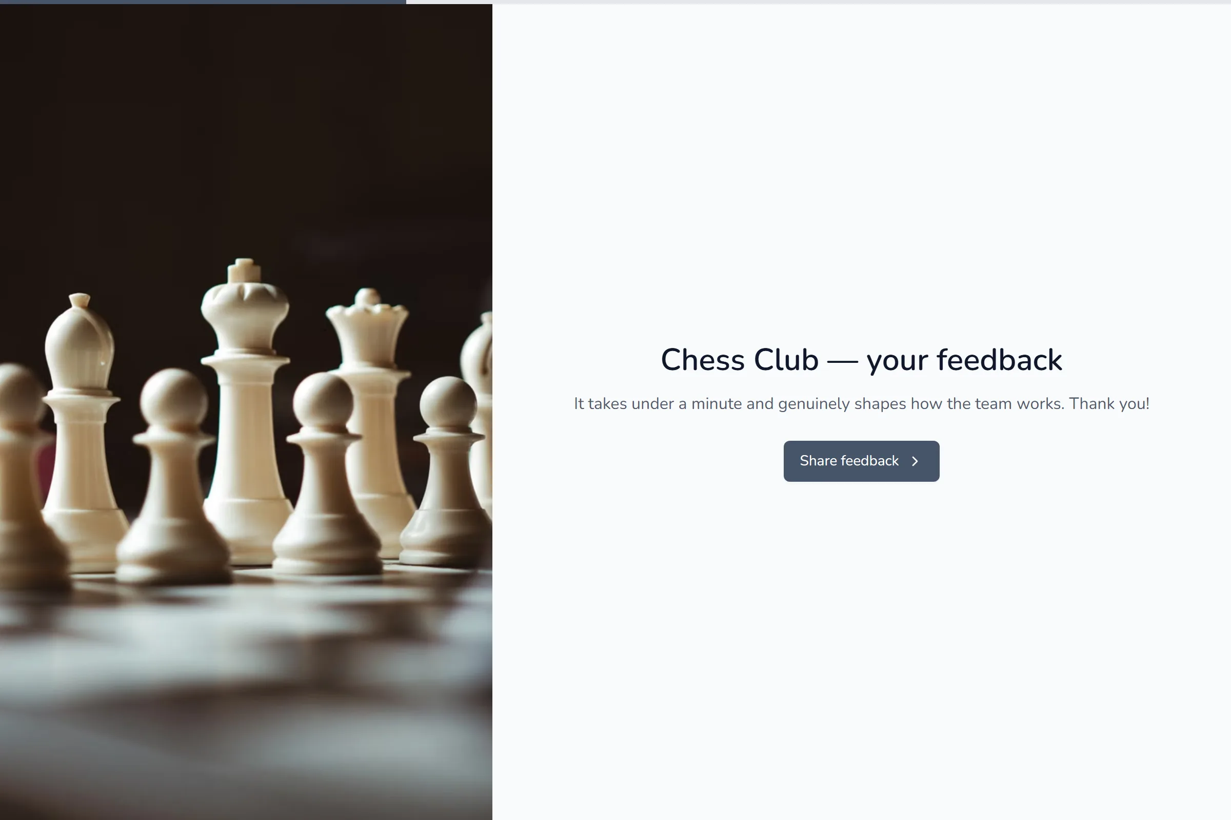 Chess Club Satisfaction Survey template preview