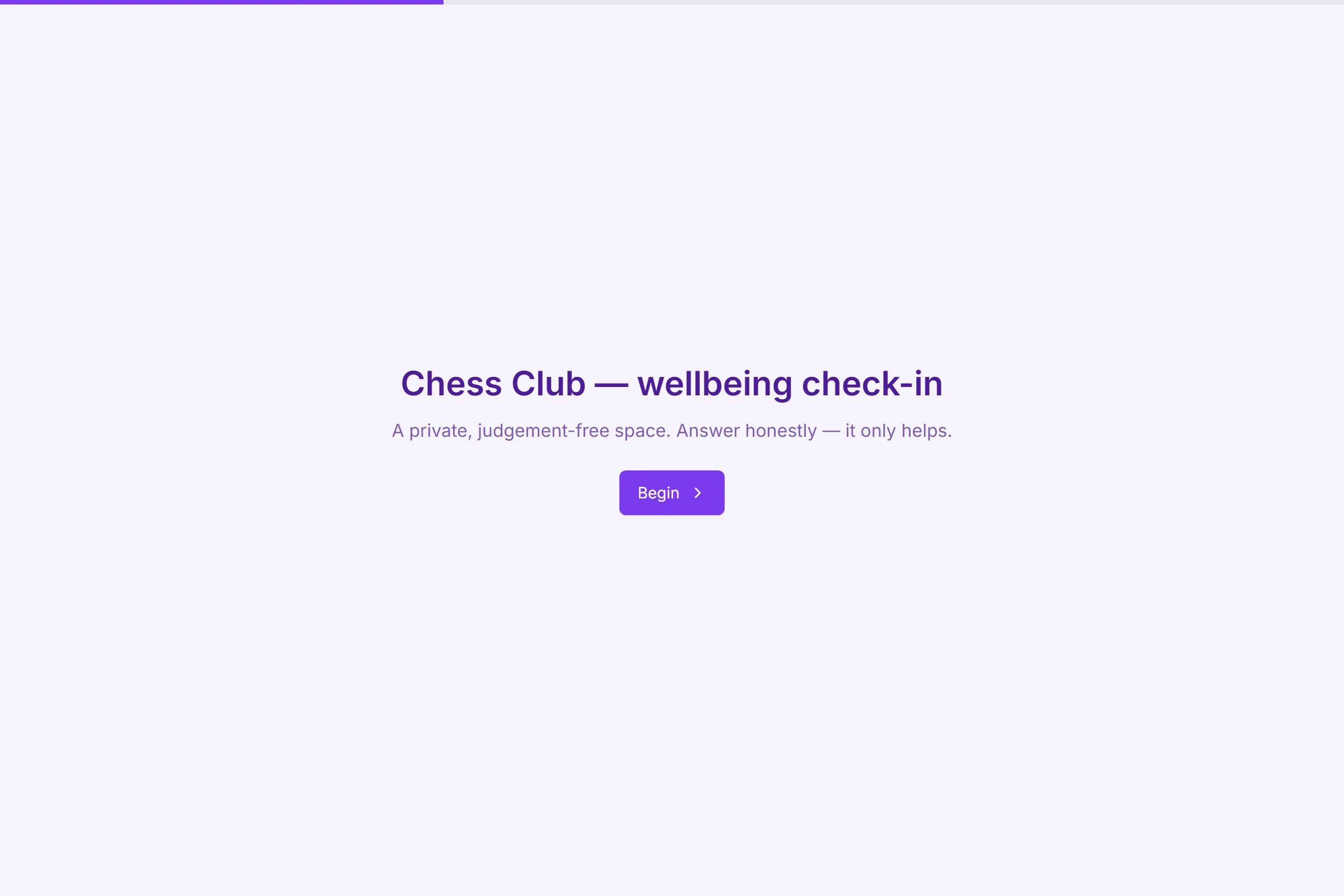 Chess Club Wellbeing Check-in template preview